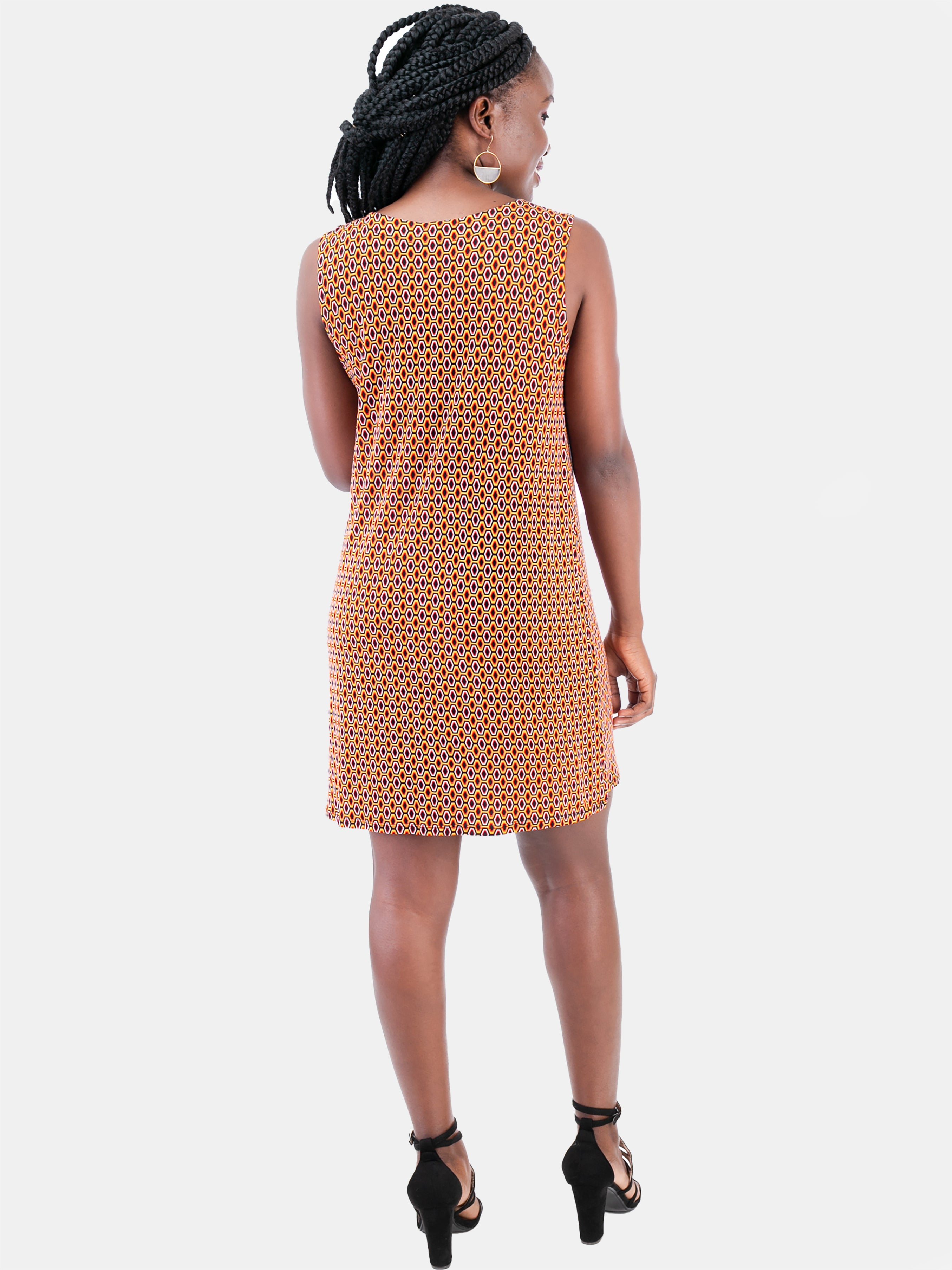 Vivo Cathleen Dress - Yellow Print