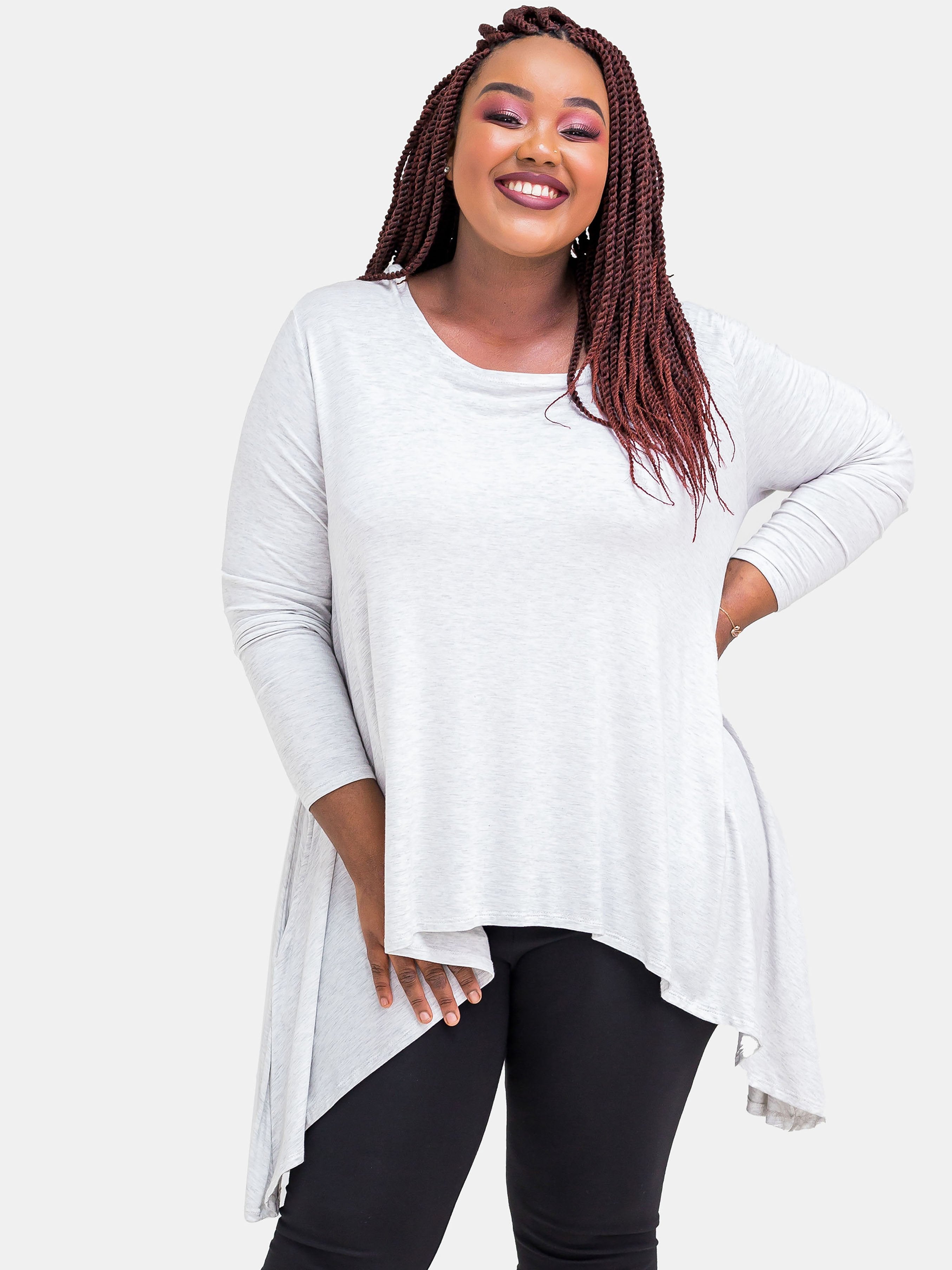 ShopZetu, Tops, Ew-Loose-Top, White, Vivo