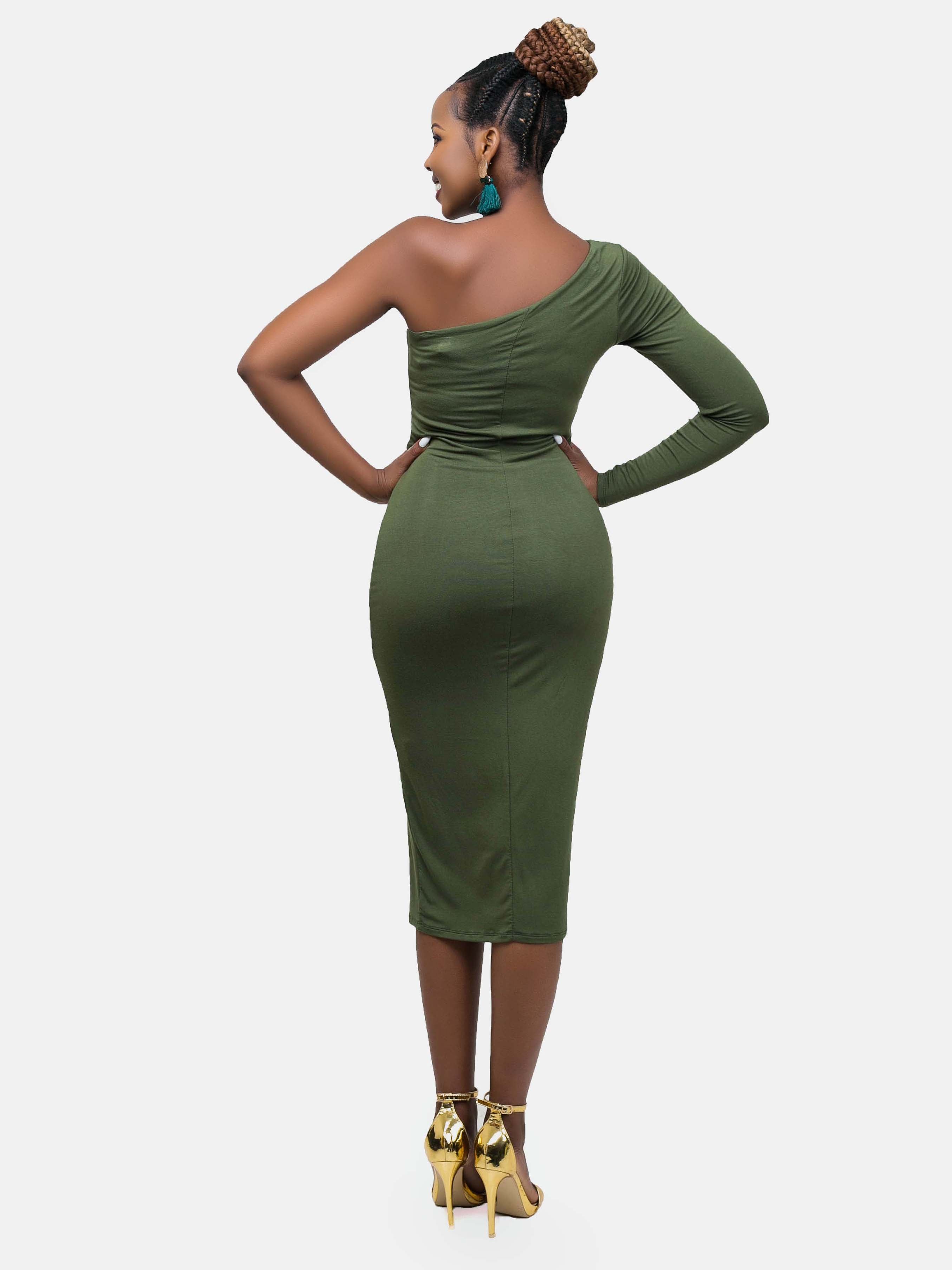 Vivo Gema Bodycon Dress - Green