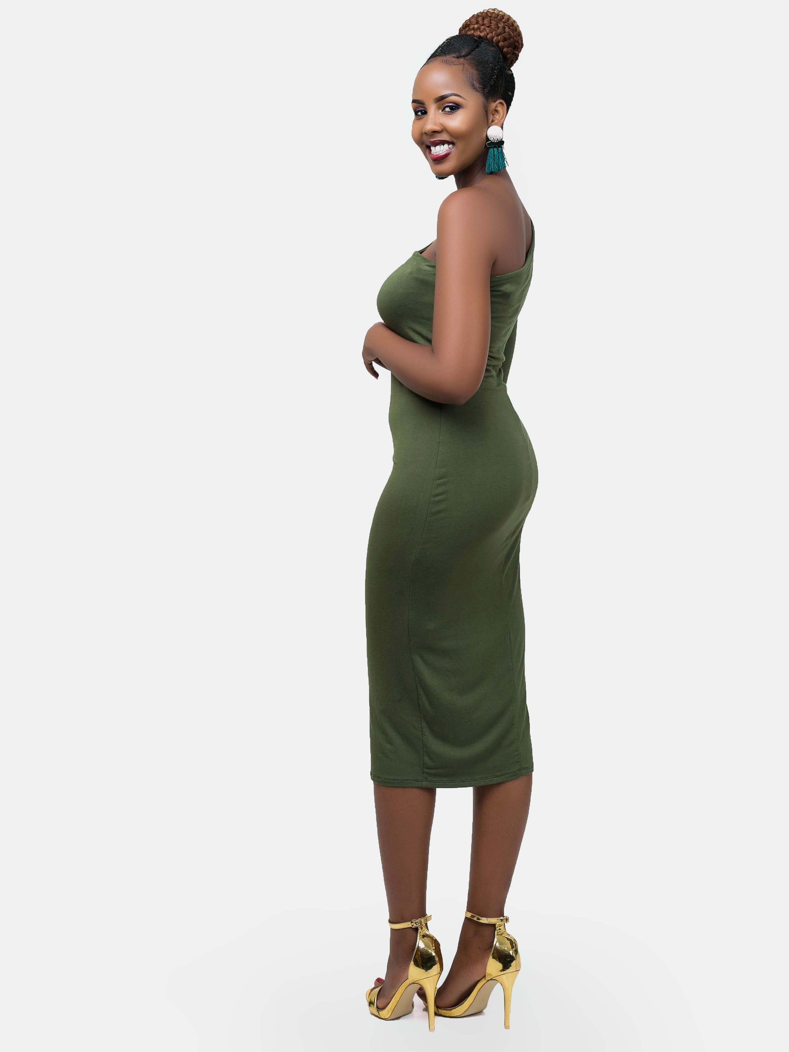 Vivo Gema Bodycon Dress - Green