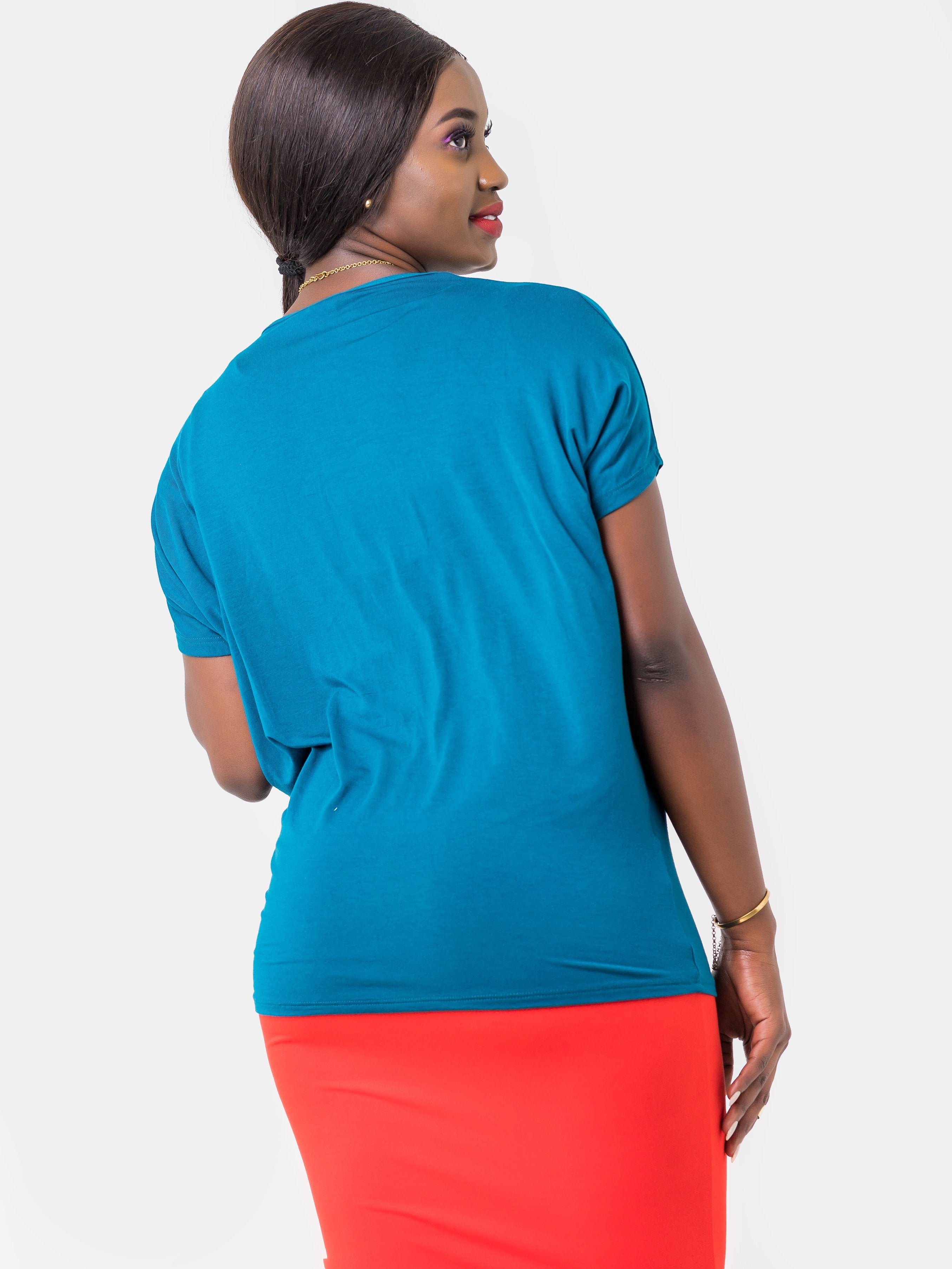 Vivo Gwen Loose Top - Teal (Special Offer) - Shop Zetu