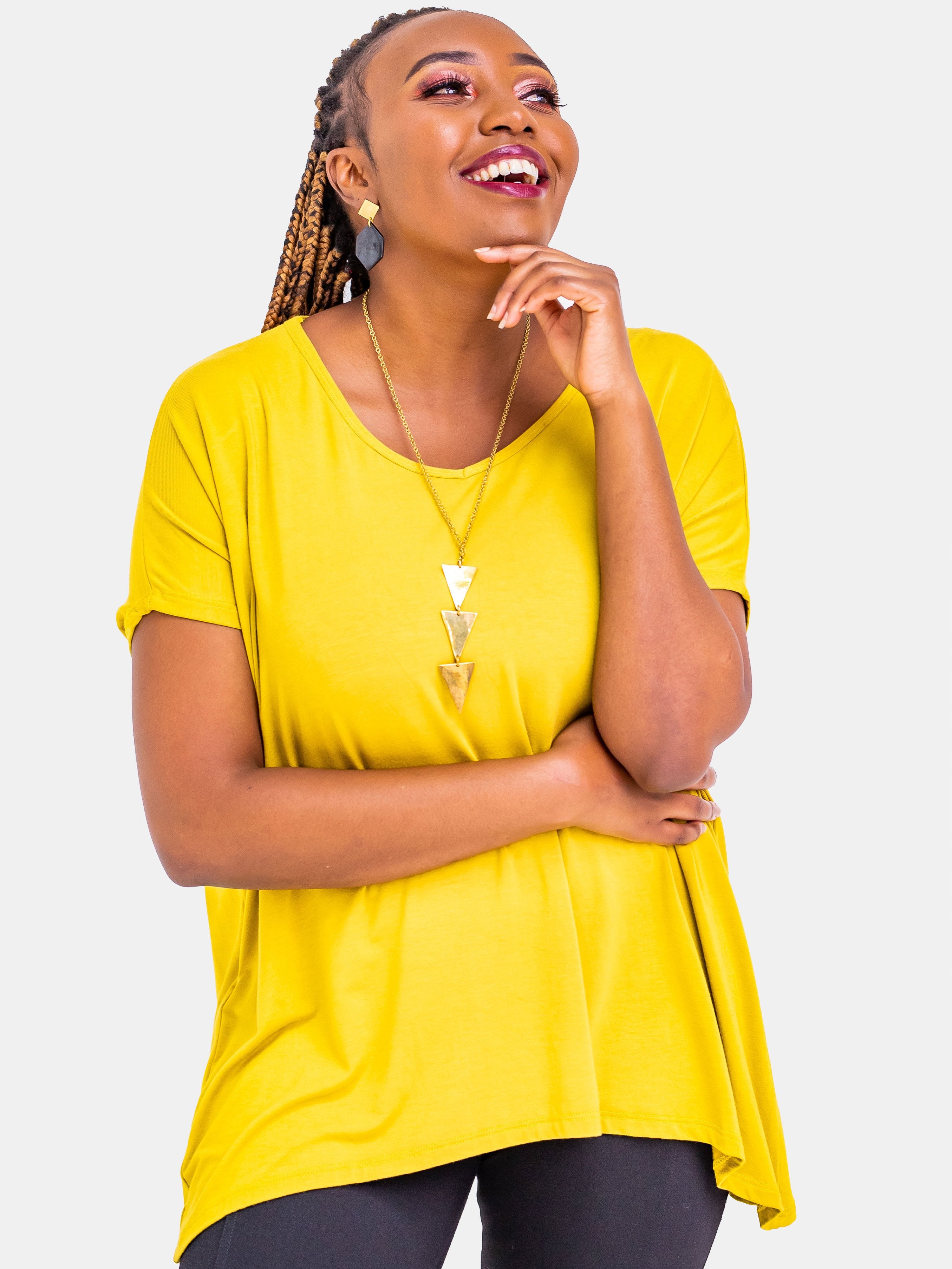 Vivo Gwen Loose Top - Yellow (Special Offer) - Shop Zetu