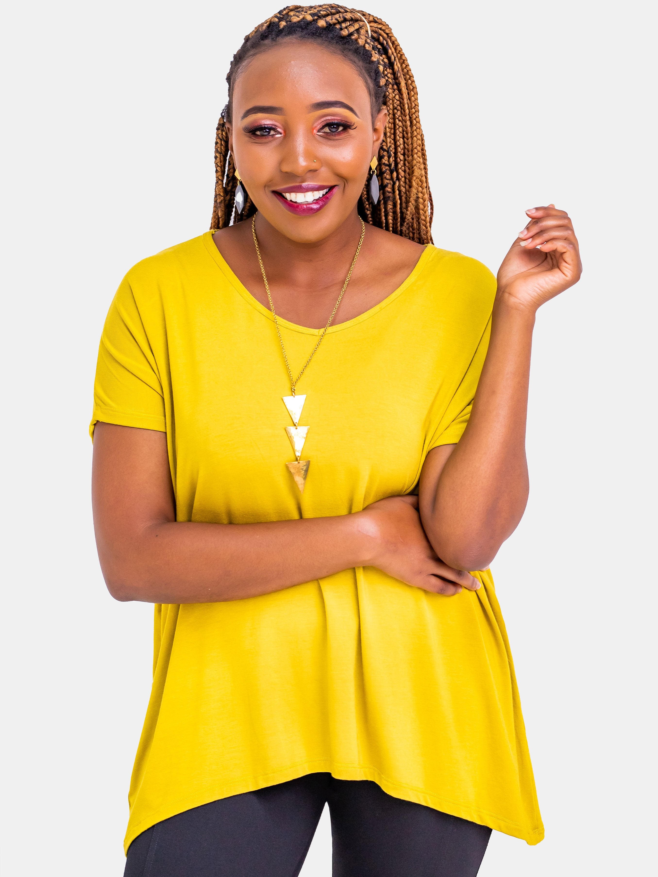 Vivo Gwen Loose Top - Yellow (Special Offer) - Shop Zetu