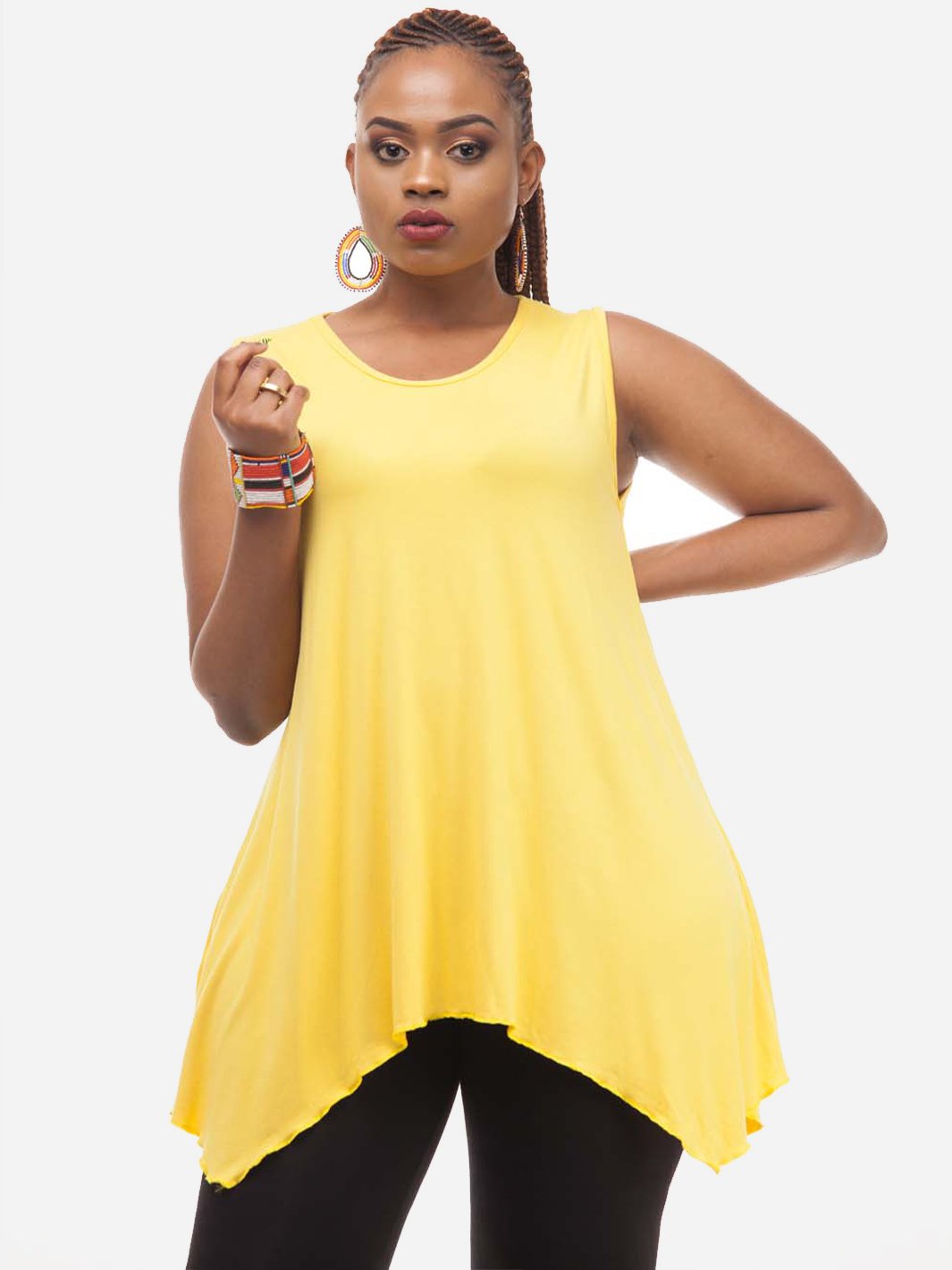 Vivo Holly Dress Top - Yellow - Shop Zetu