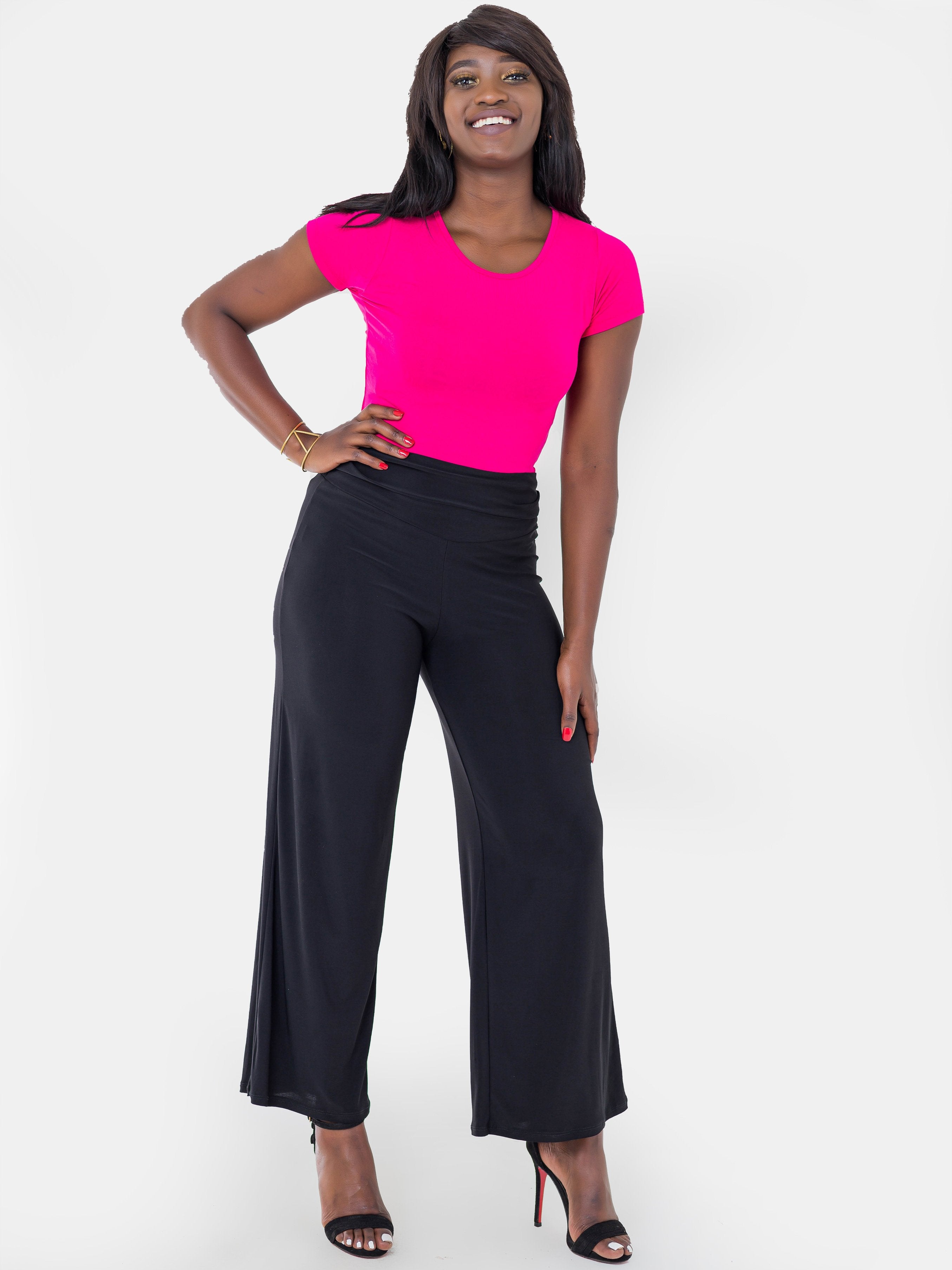 Vivo Jazz Palazzo Pants - Black - Shop Zetu