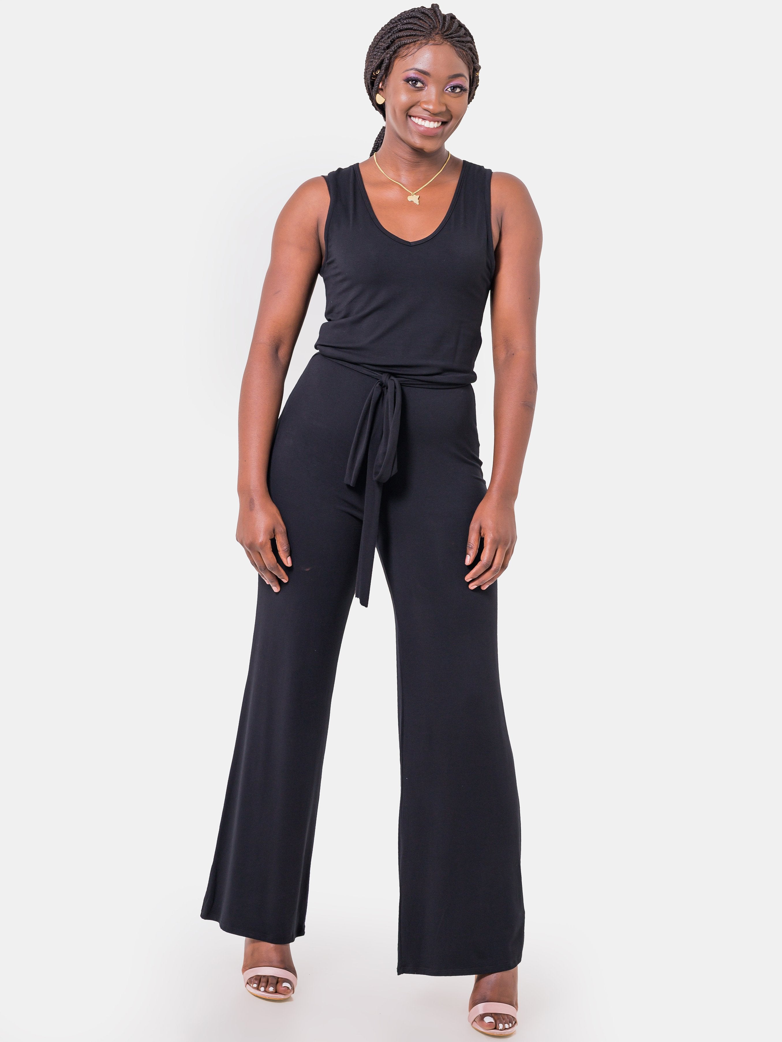 Vivo Jemma Jumpsuit - Black - Shop Zetu