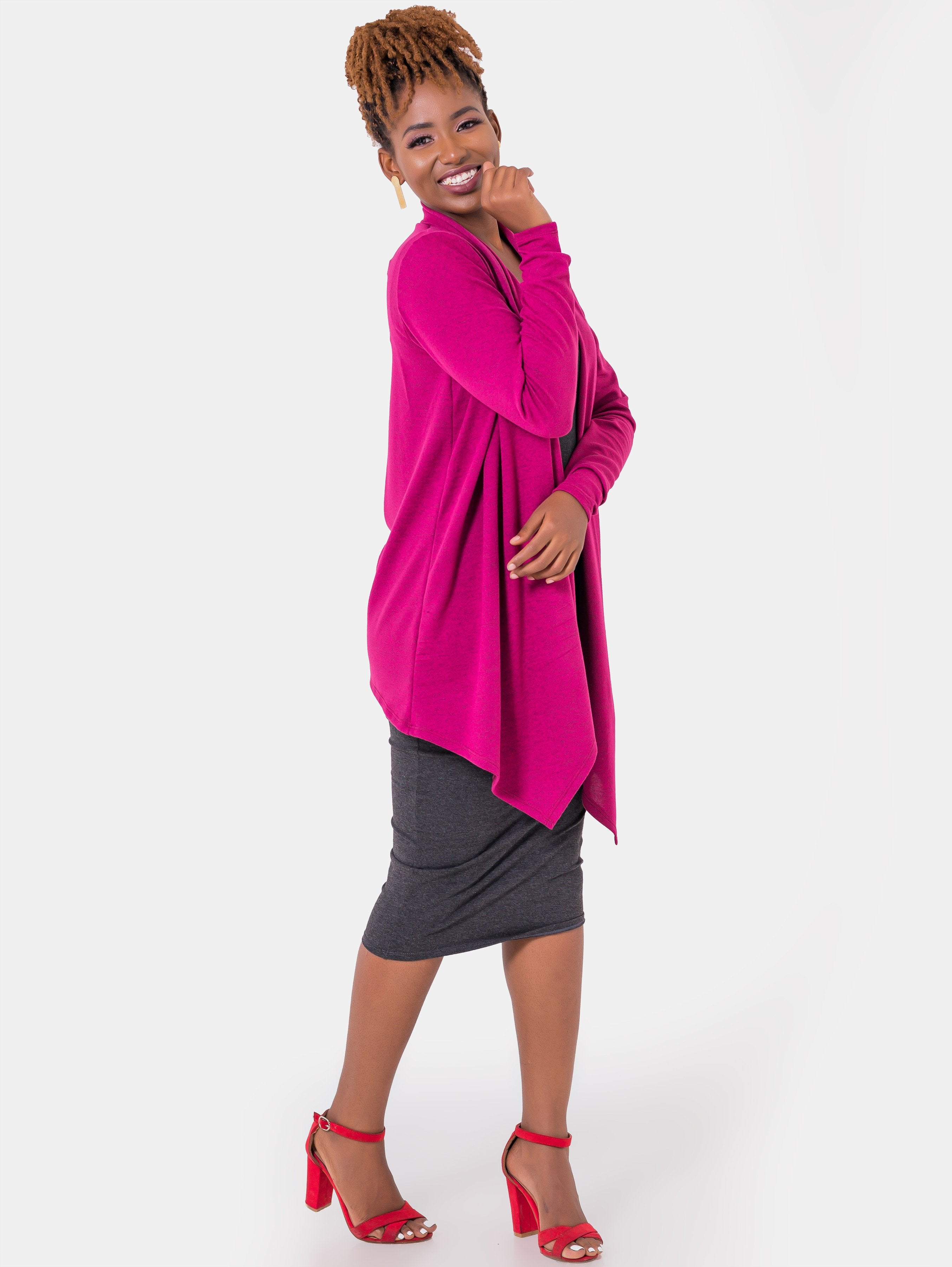 Vivo Joy Sweater - Fuschia - Shop Zetu