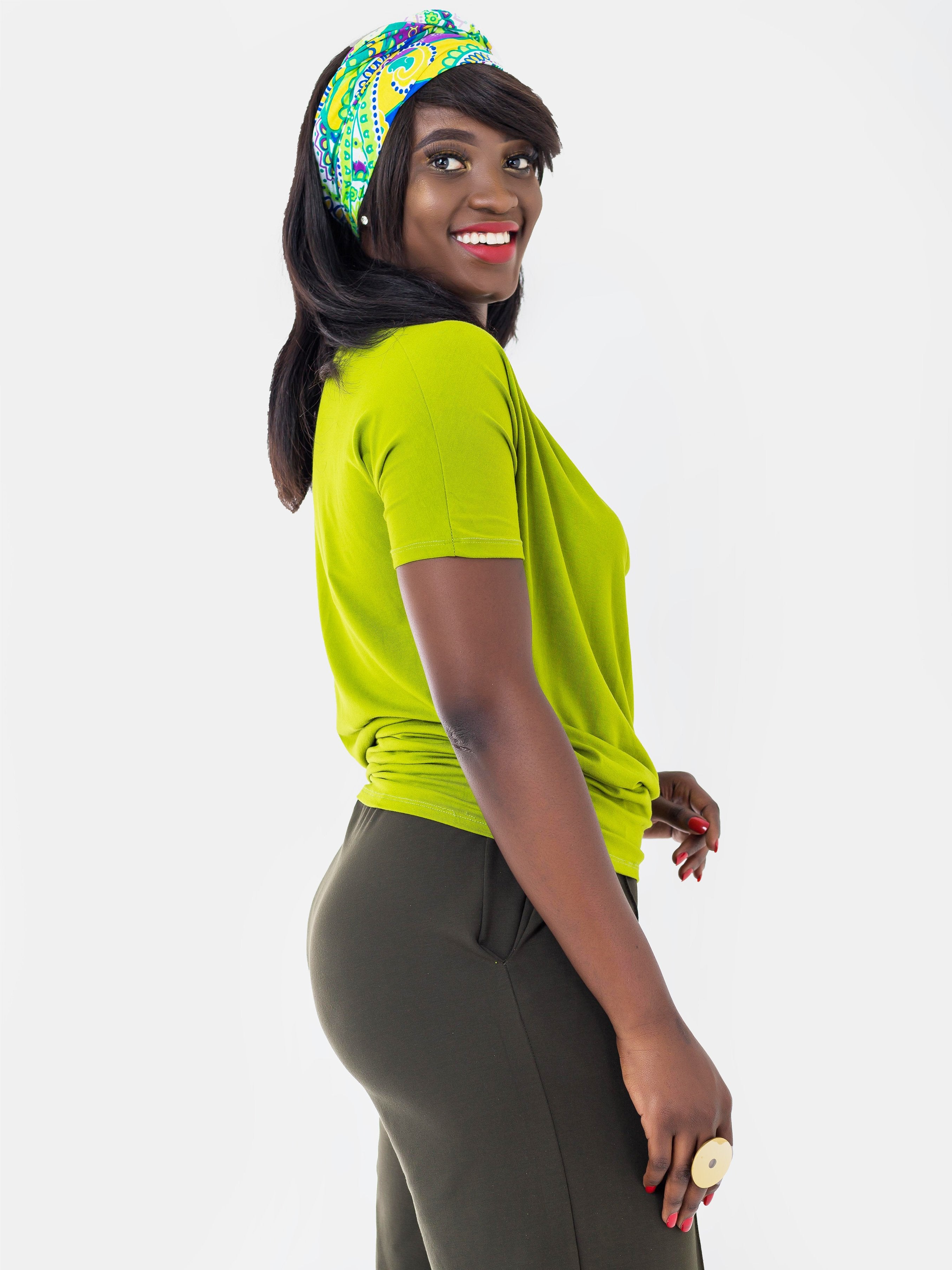 Vivo Kathy Cowl Top - Lime Green (Special Offer) - Shop Zetu