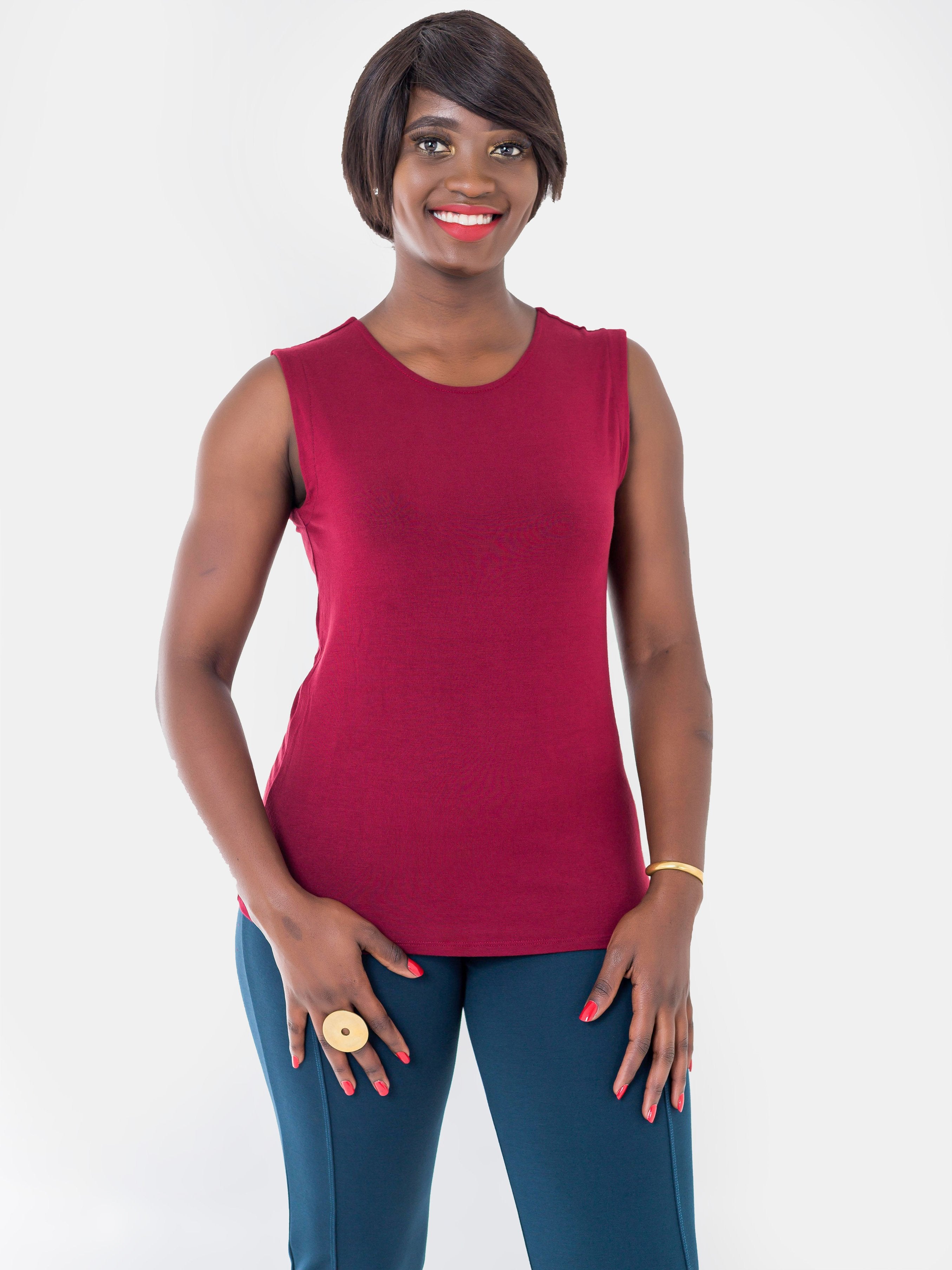 Vivo Kendra Top - Maroon (Special Offer) - Shop Zetu