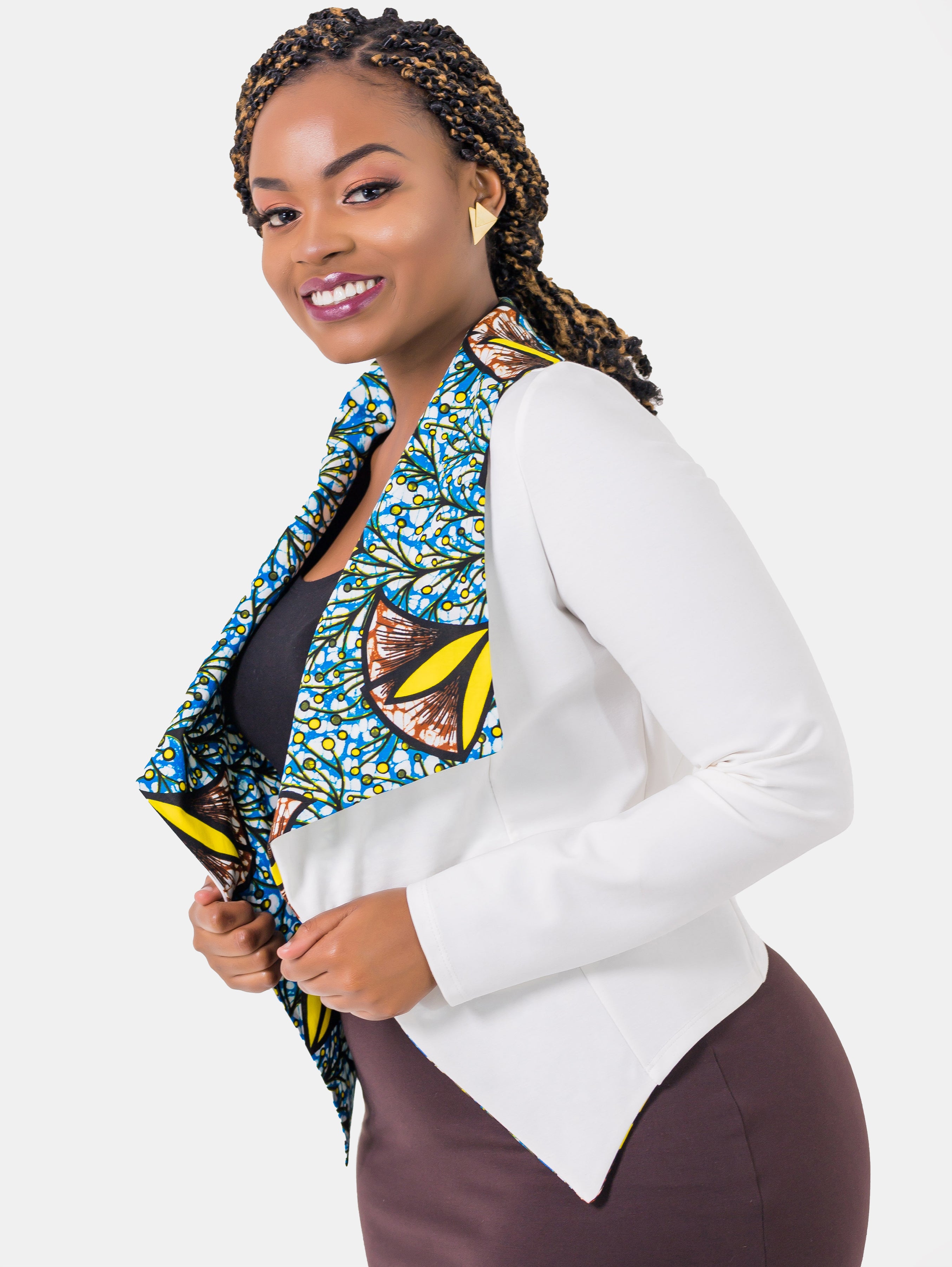 Vivo Lome Shawl Jacket - White