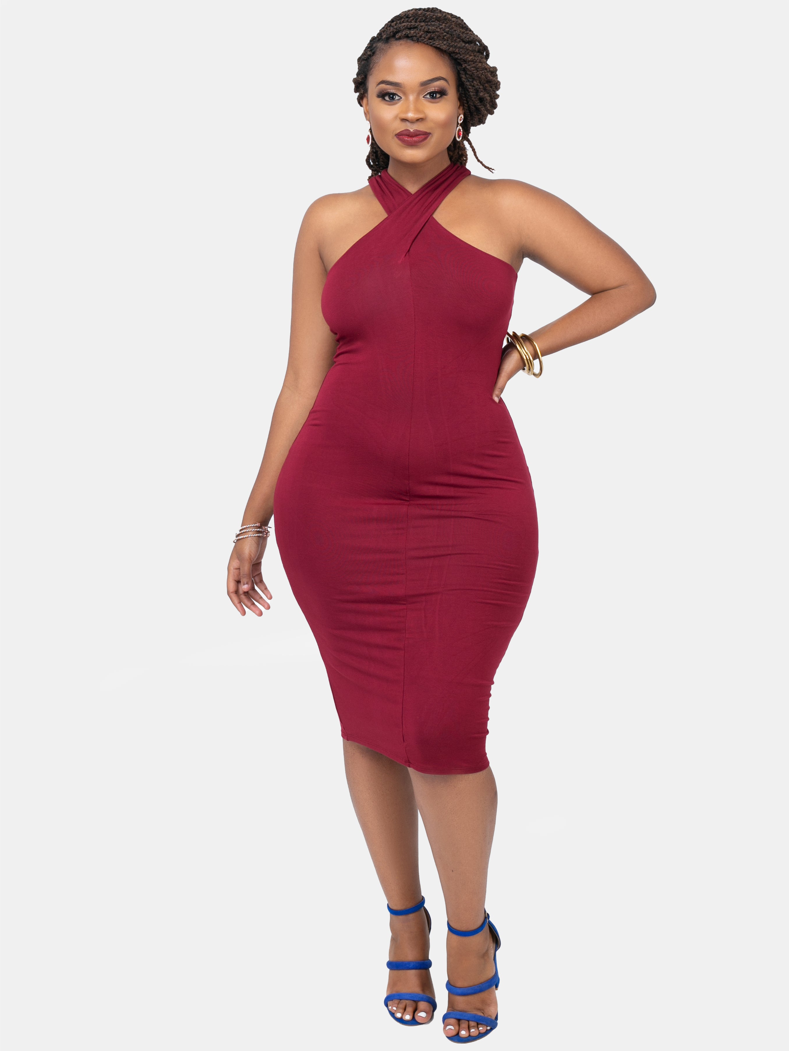 Vivo Marie Bodycon - Maroon