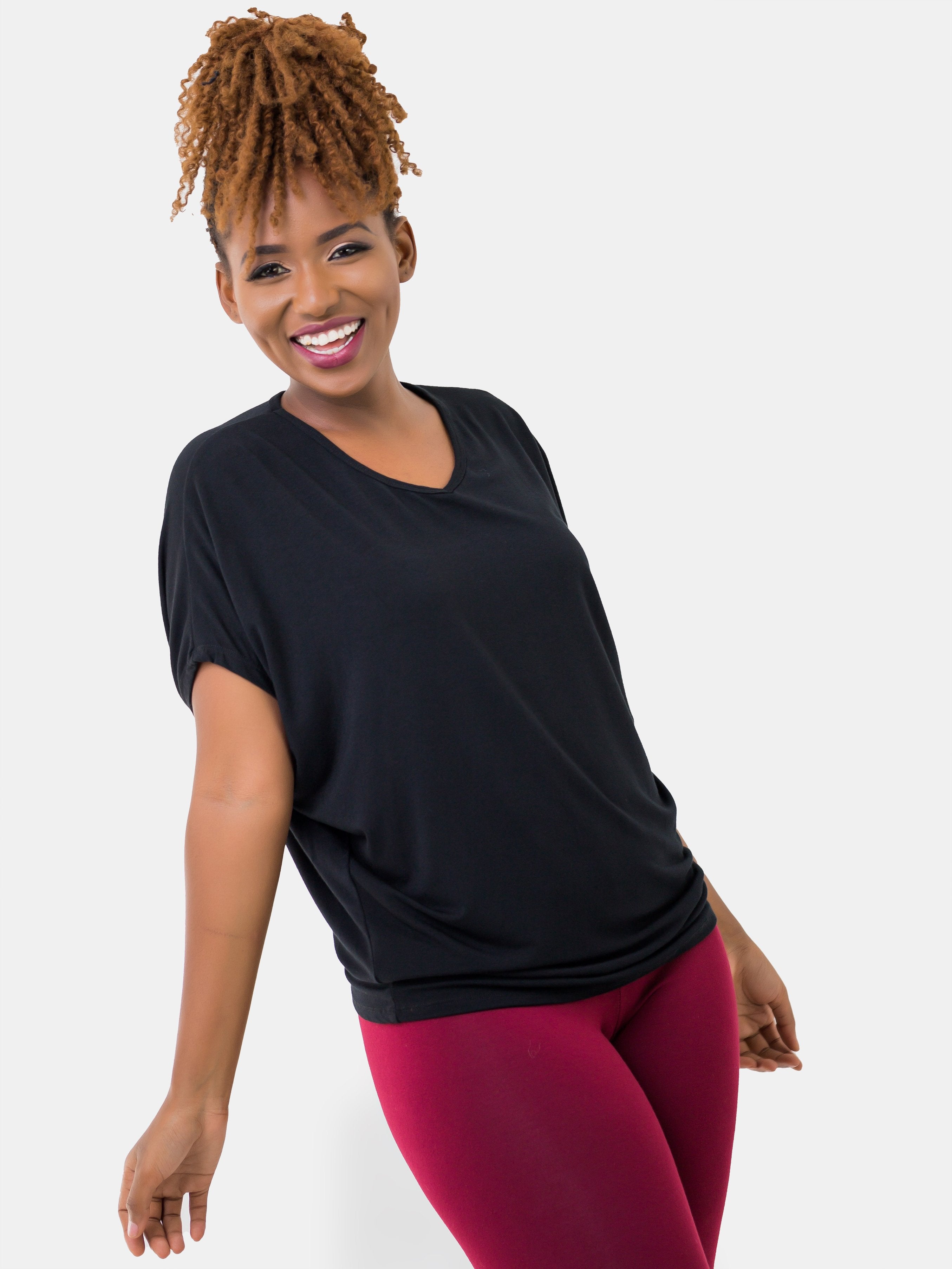 Vivo Penny Loose Top - Black (Special Offer) - Shop Zetu