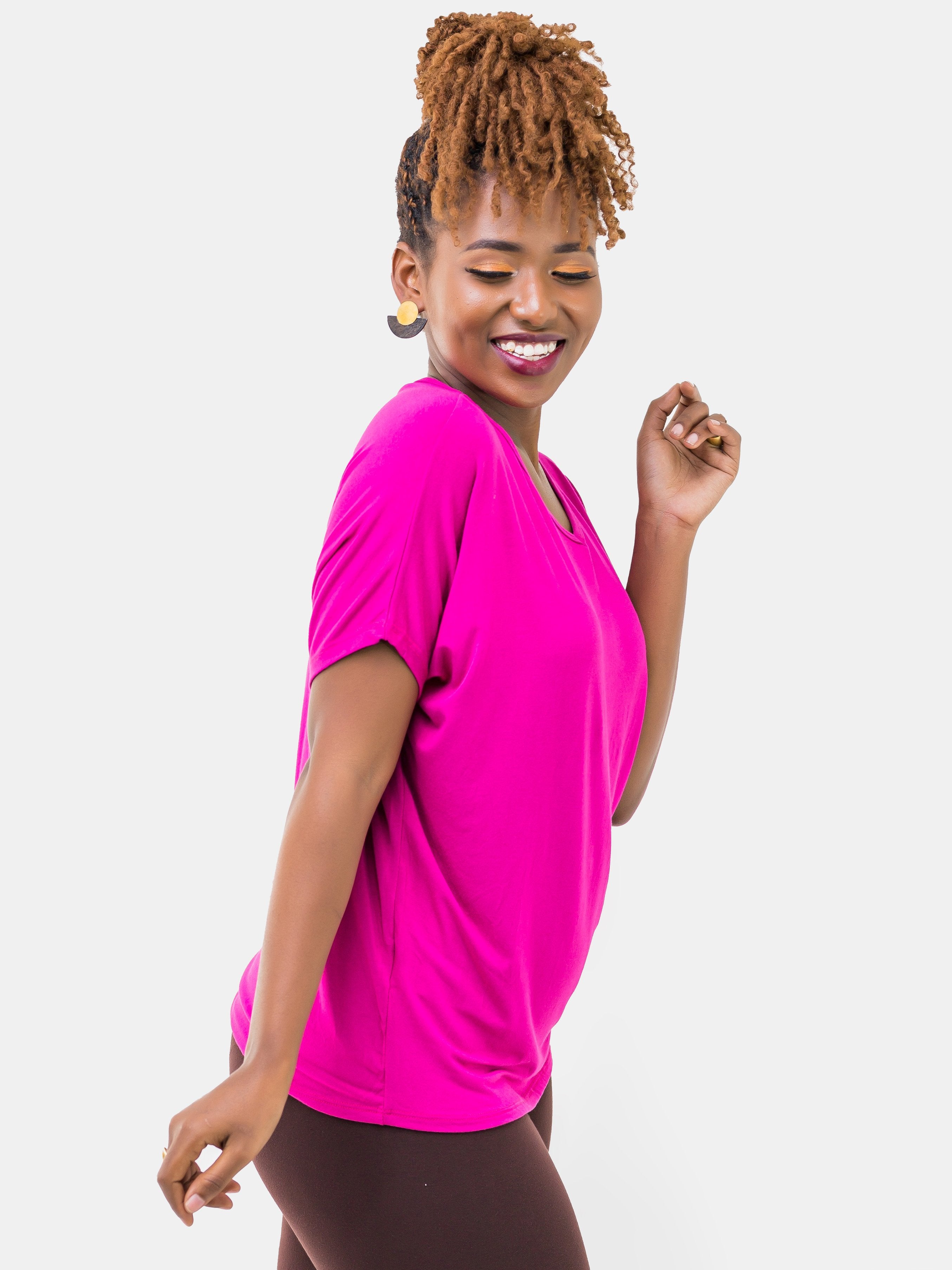 Vivo Penny Loose Top - Pink (Special Offer) - Shop Zetu