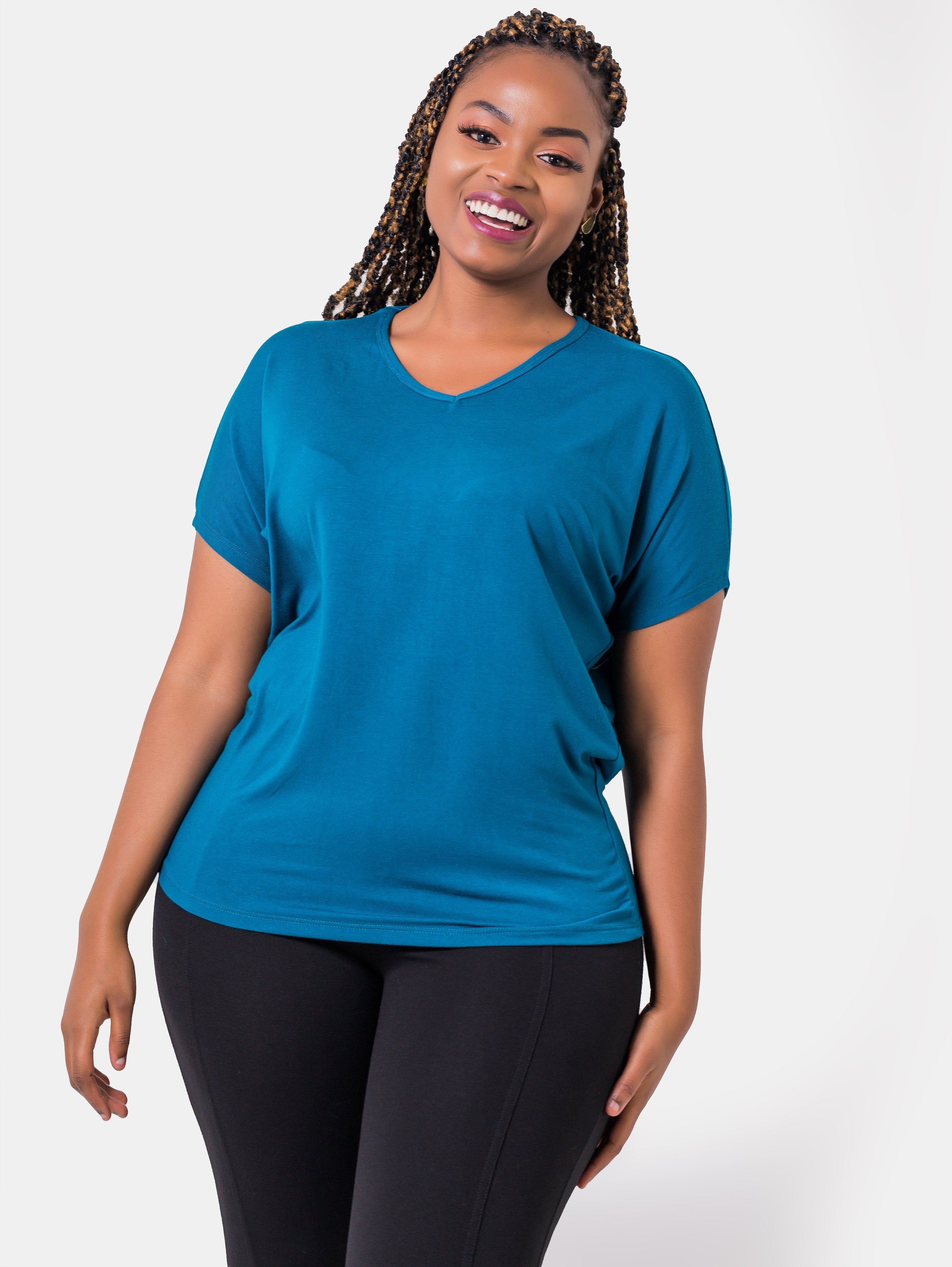 Vivo Penny Loose Top - Teal (Special Offer) - Shop Zetu