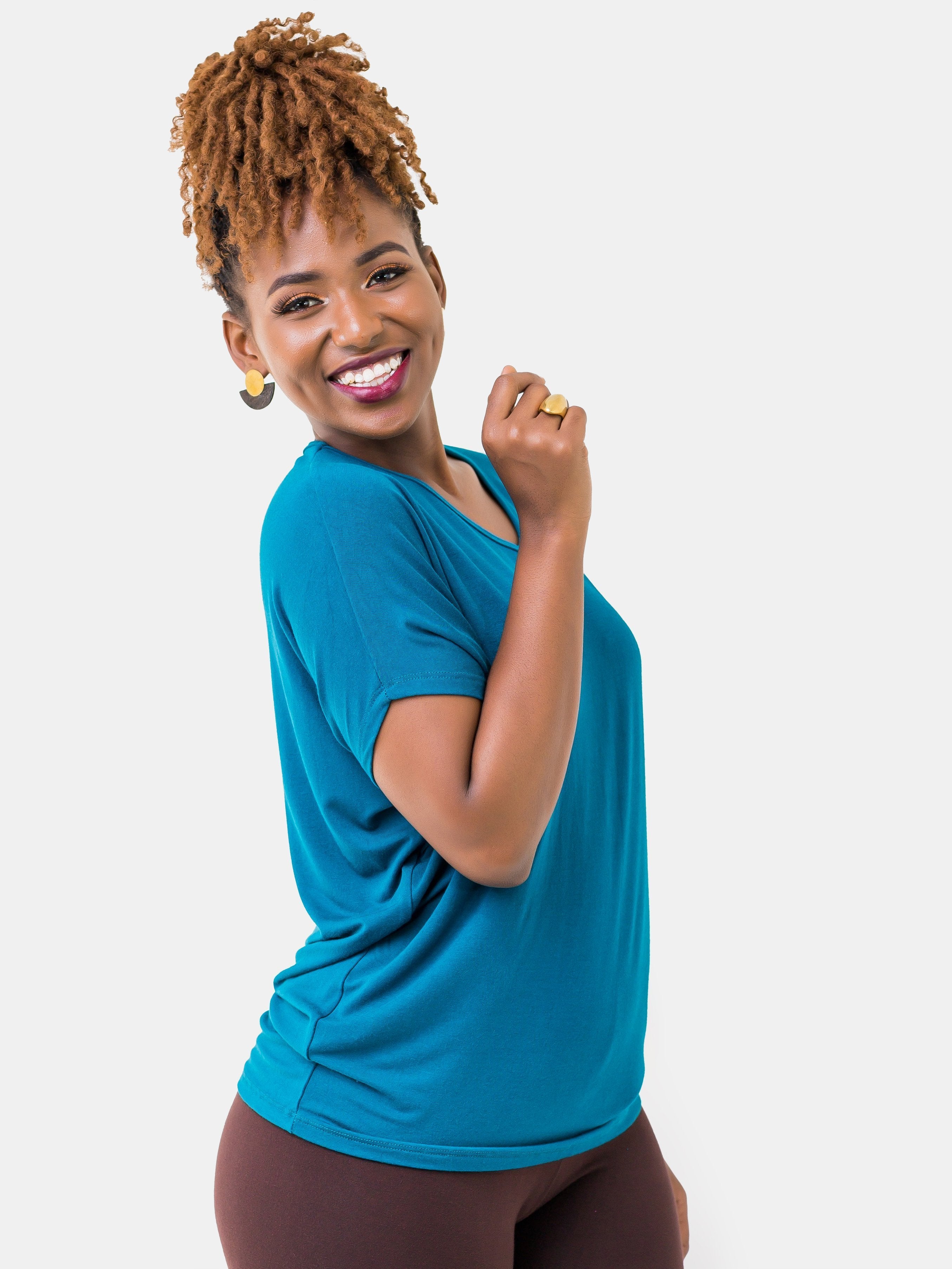 Vivo Penny Loose Top - Teal (Special Offer) - Shop Zetu