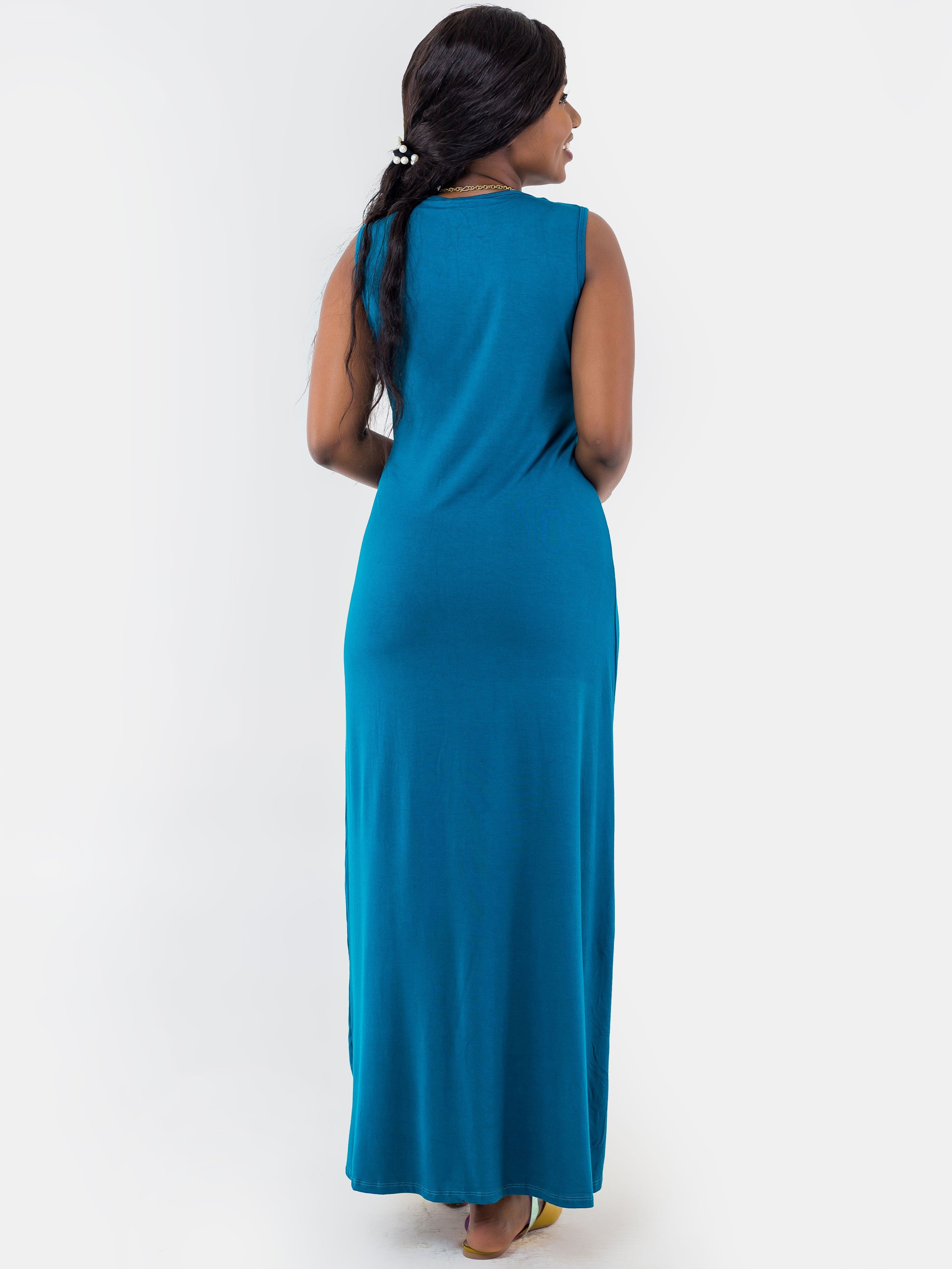 Vivo Roberta Maxi Dress - Teal - Shop Zetu