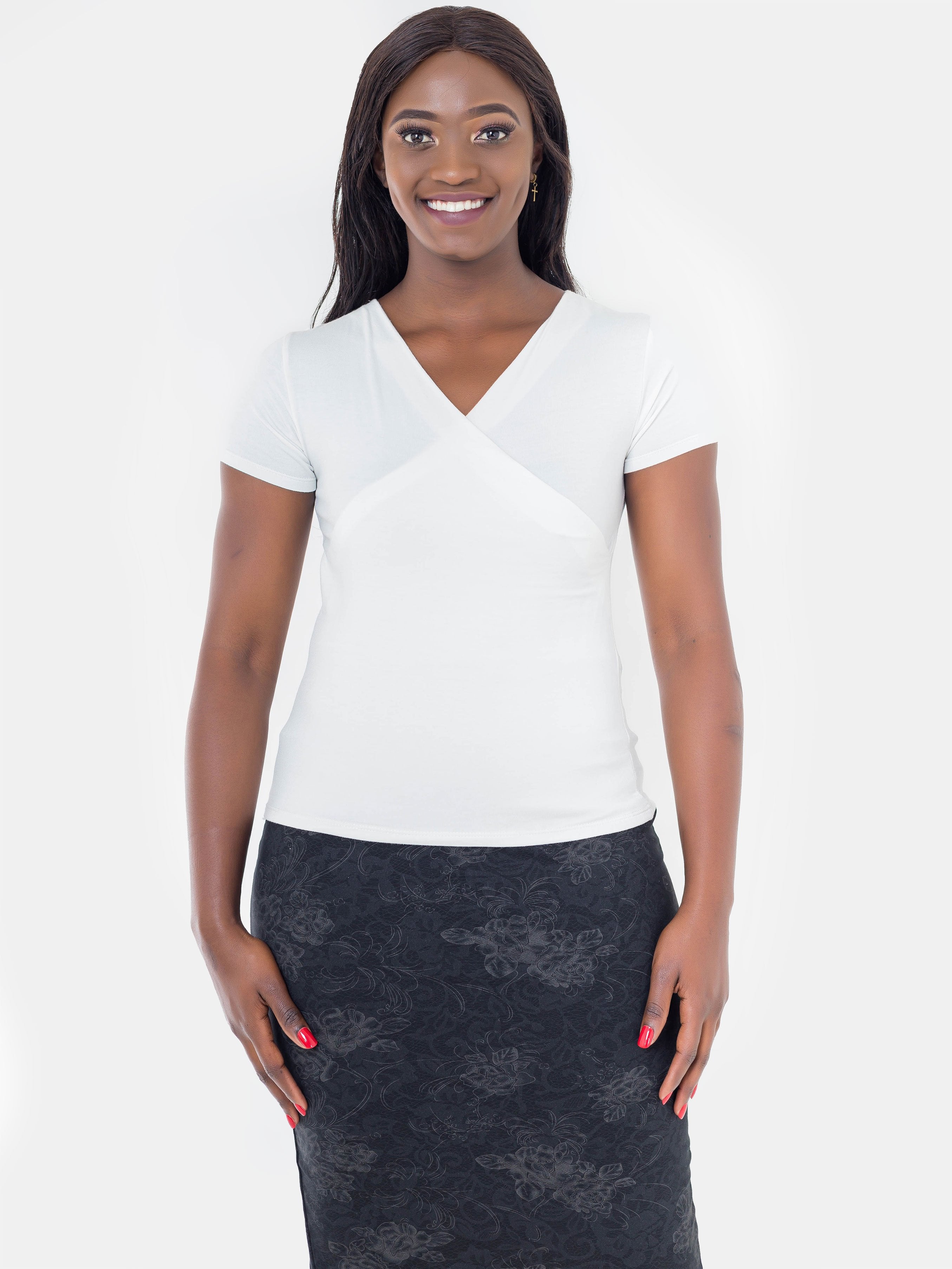 Vivo Suzie Top - White - Shop Zetu