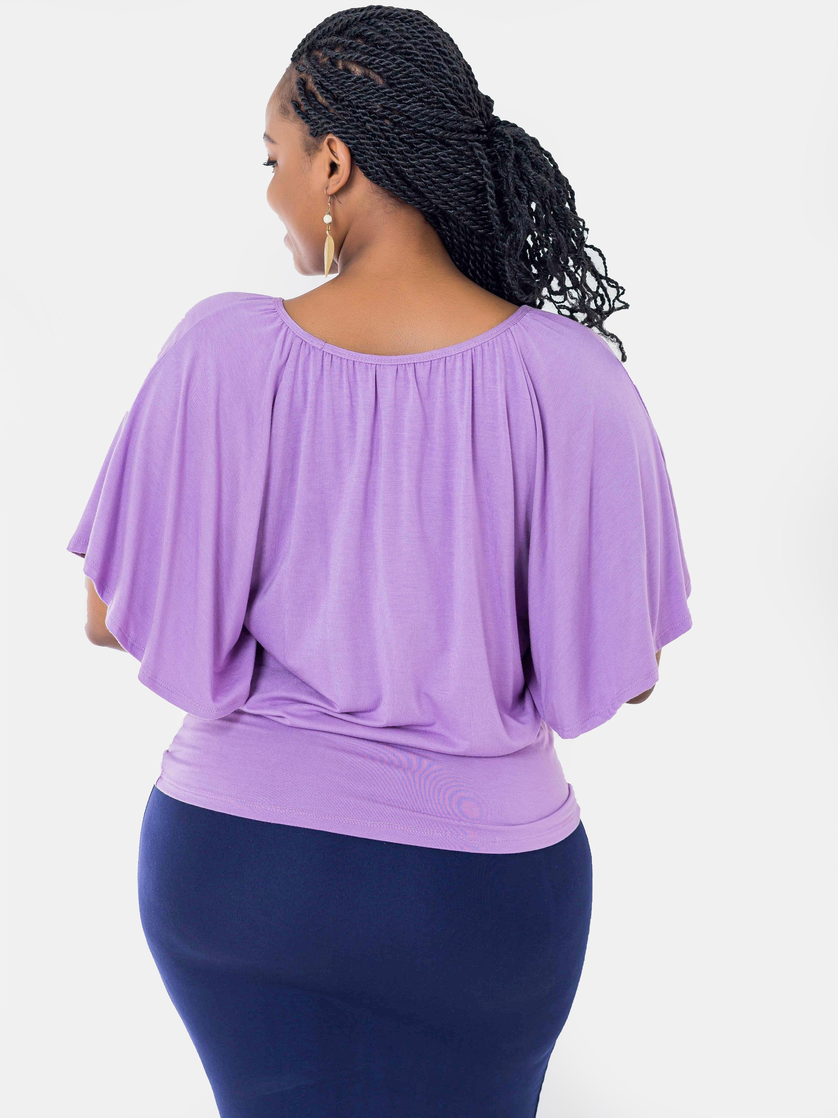 Vivo Winnie Winged Tunic - Purple (Special Offer) - Shop Zetu