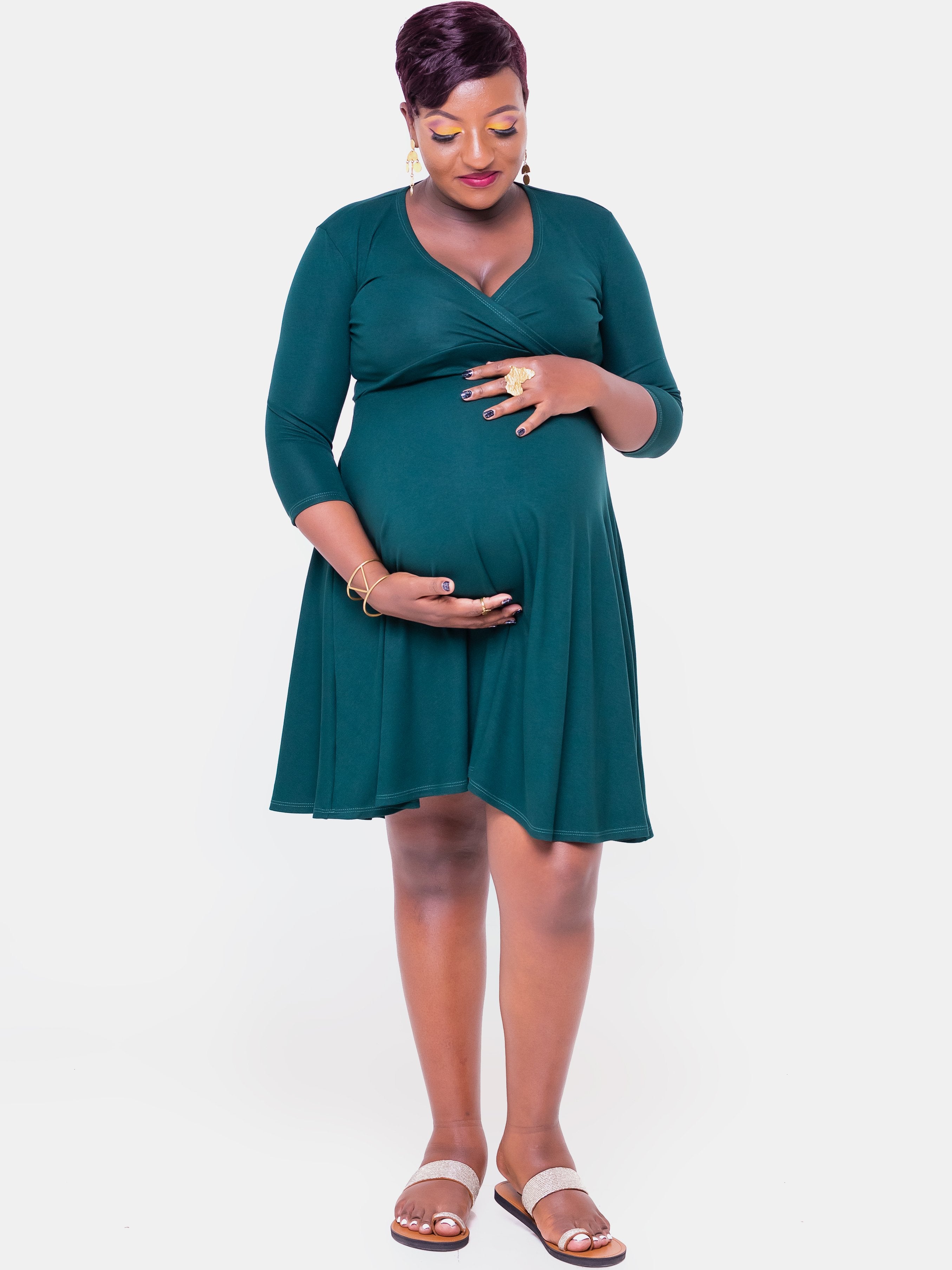 Breastfeeding Friendly Maternity Wrap Dresses Sowairina By Vivo Vivo Fashion Group Kenya