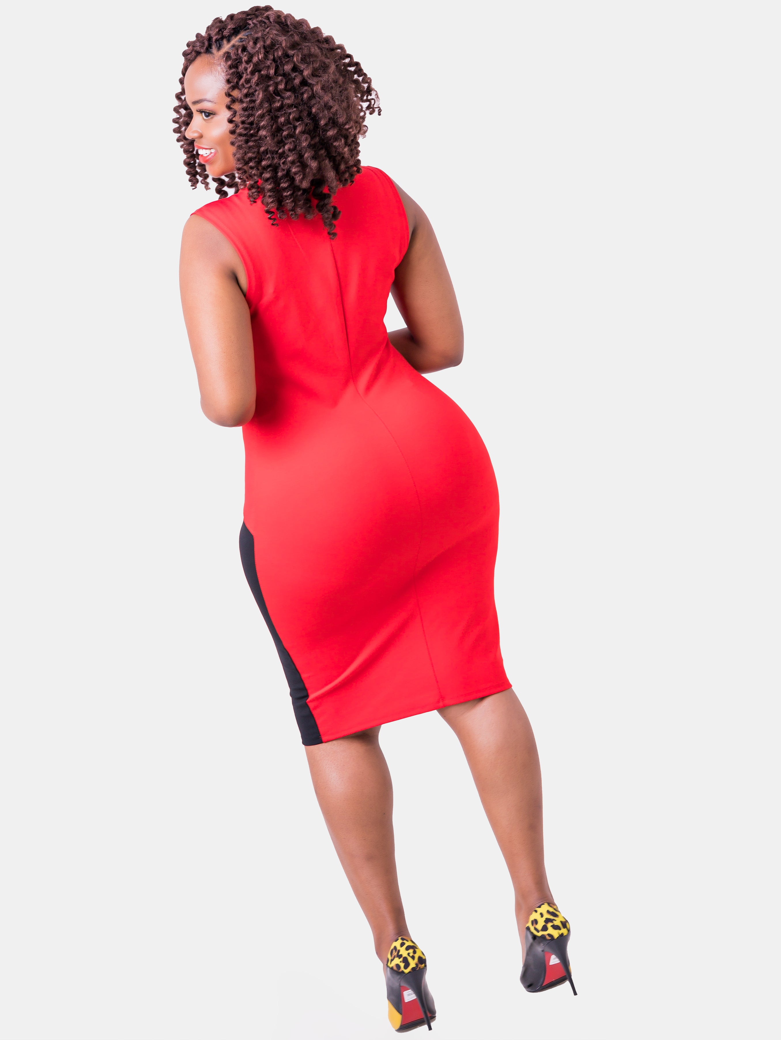 Vivo Tinola Sheath Dress - Red