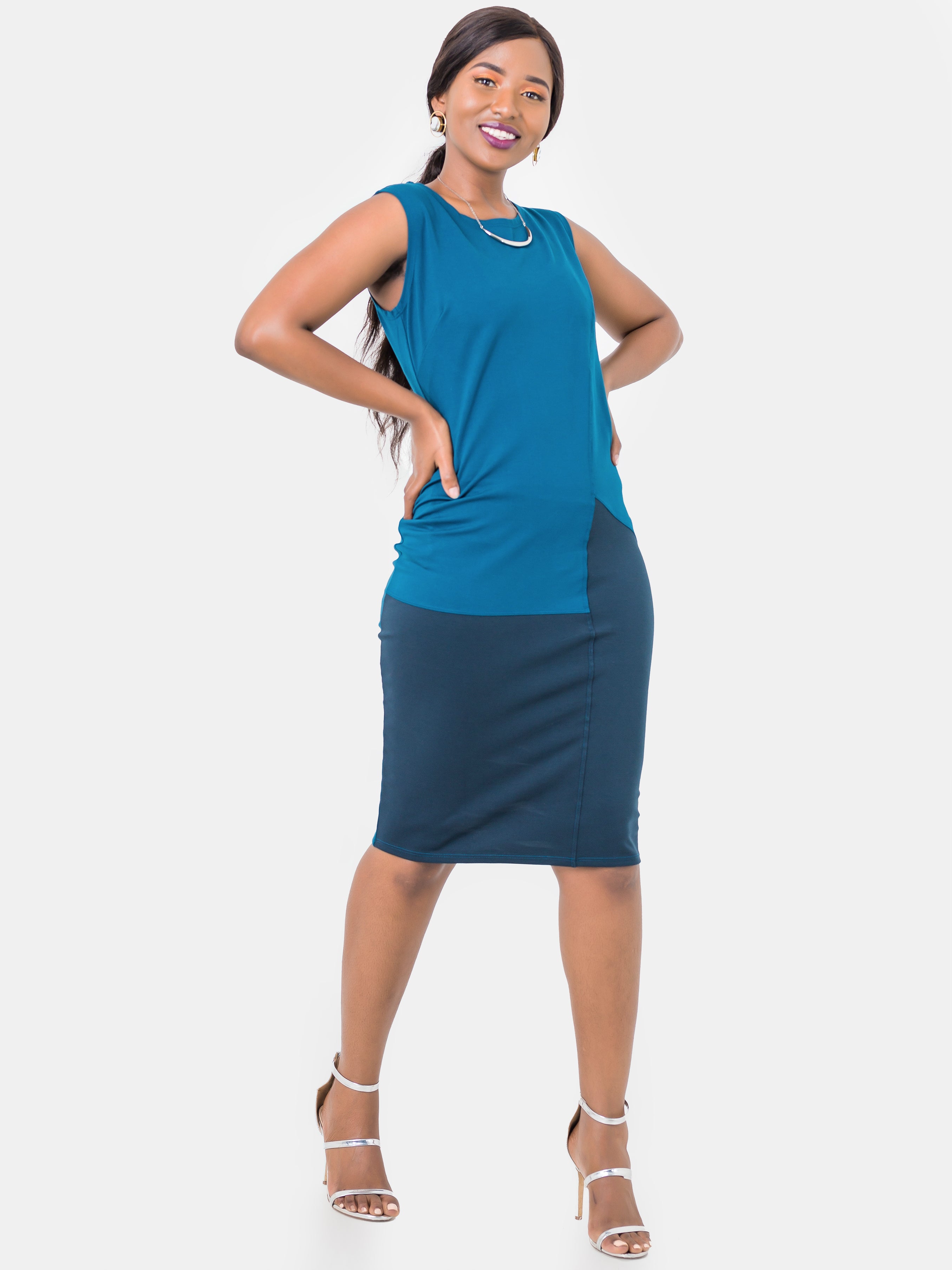 Vivo Tinola Sheath Dress - Teal