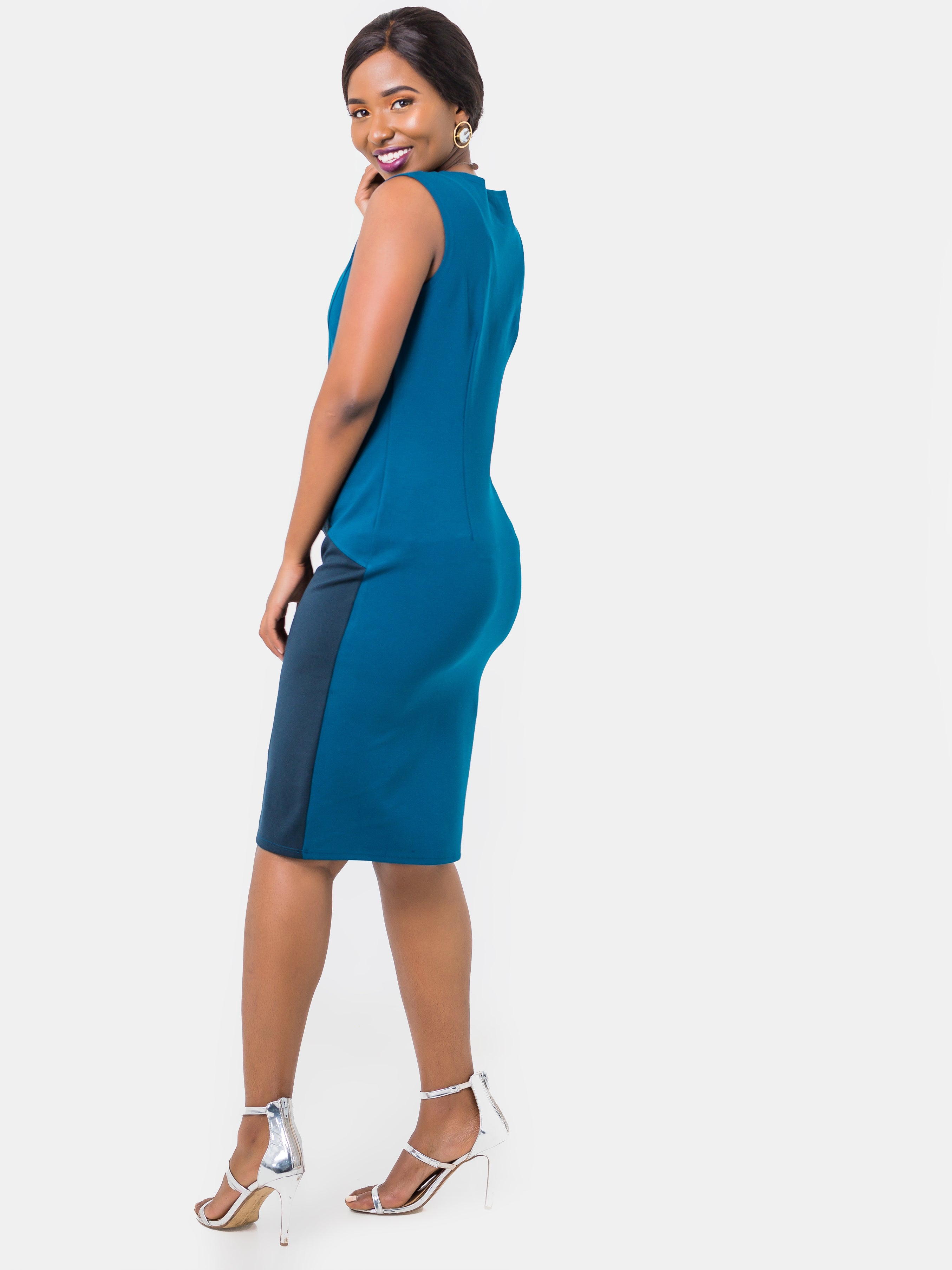 Vivo Tinola Sheath Dress - Teal