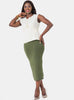 Vivo Basic Lined Capri Skirt - Hunters Green
