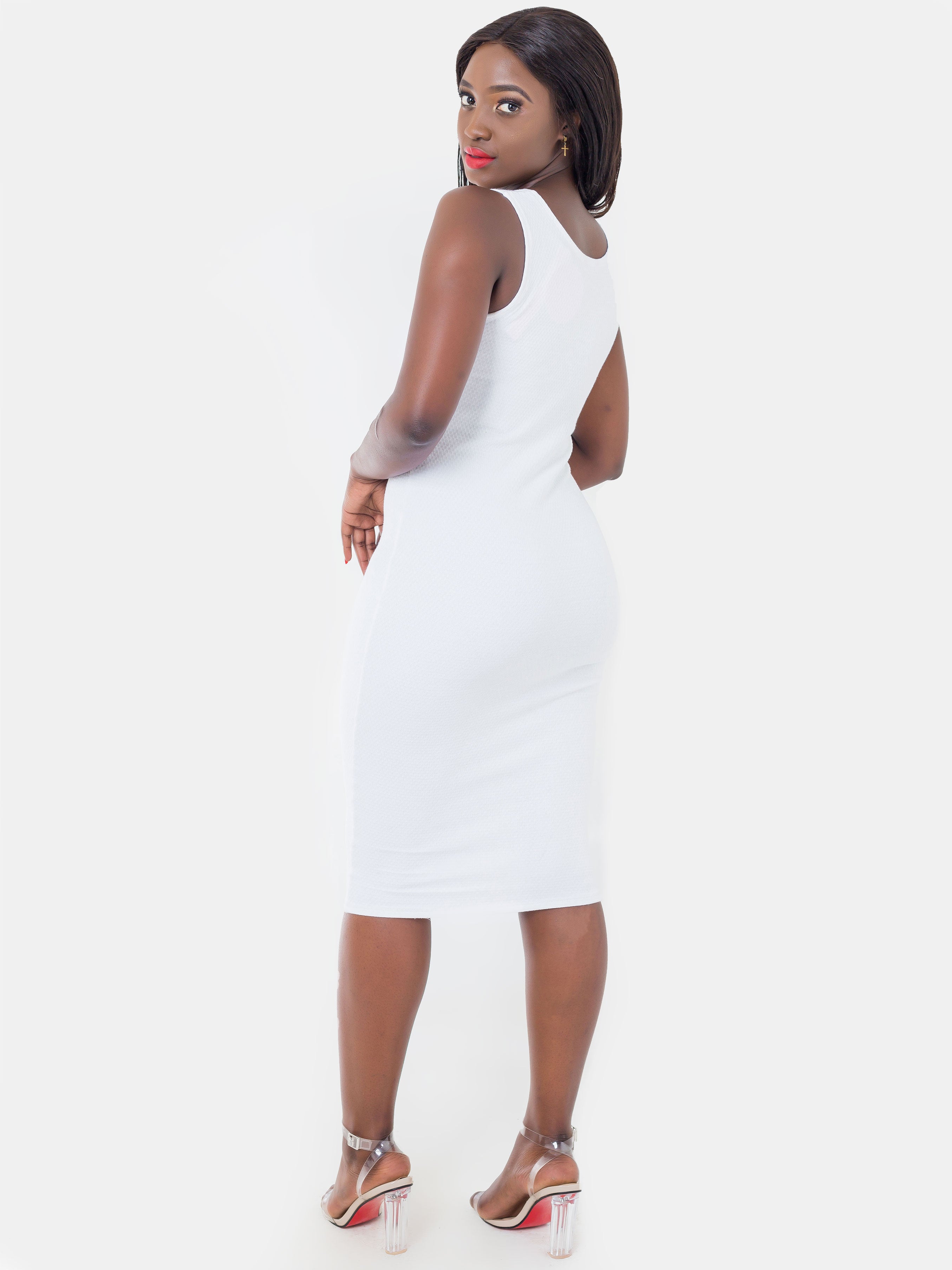 Vivo Basic Bodycon Dress - White