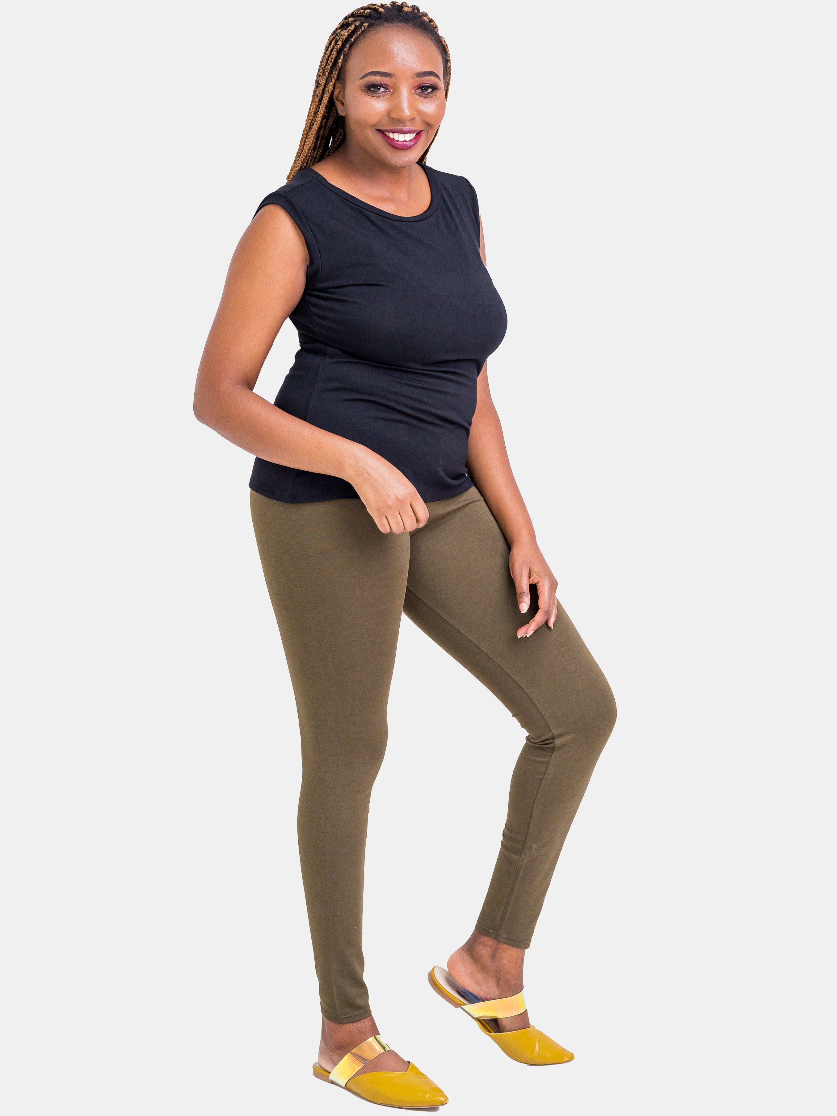 Vivo Full Length Leggings - Hunters Green - Shop Zetu