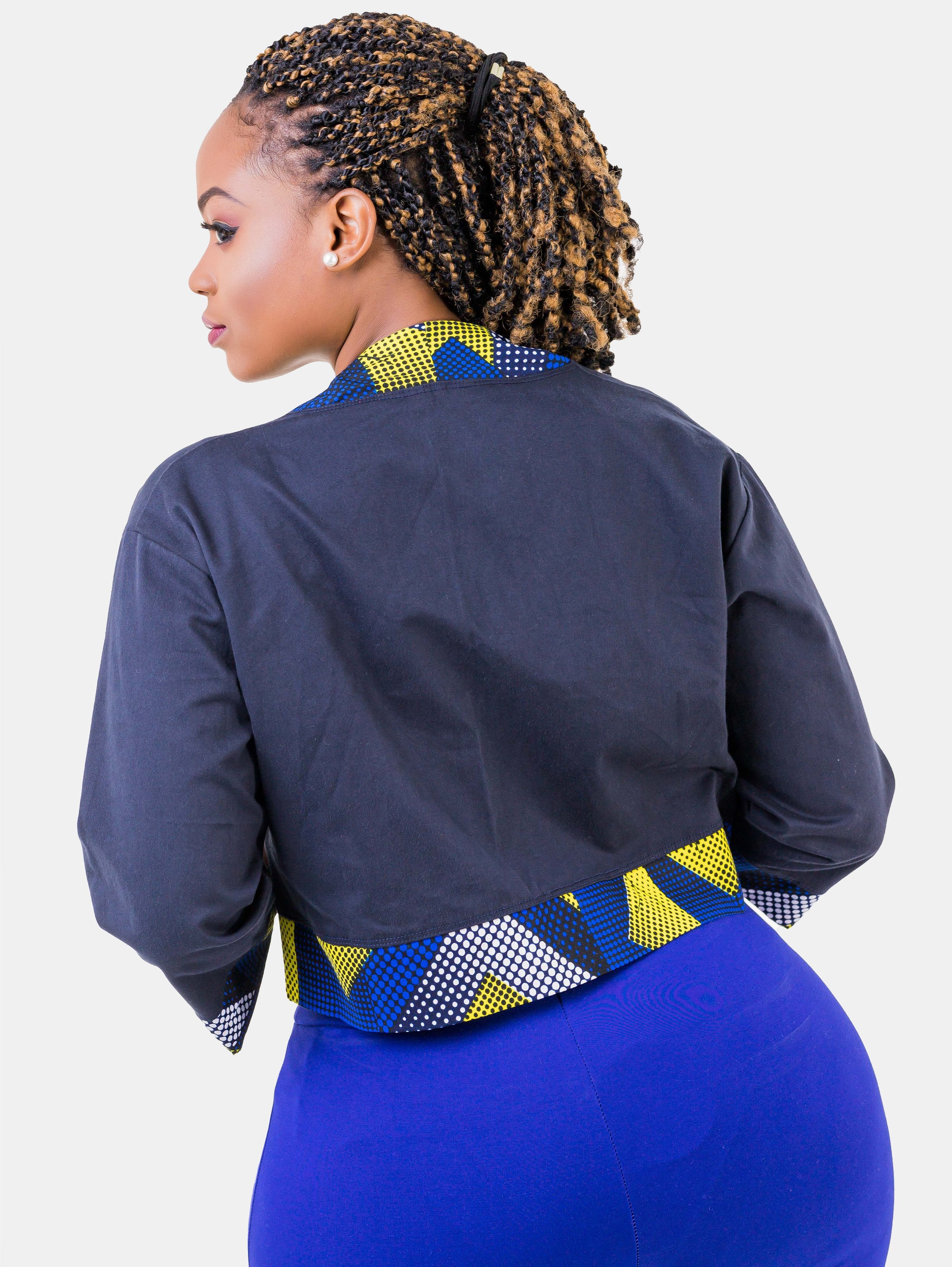 Vivo Amani Ankara Jacket - Blue Print (Special Offer) - Shop Zetu