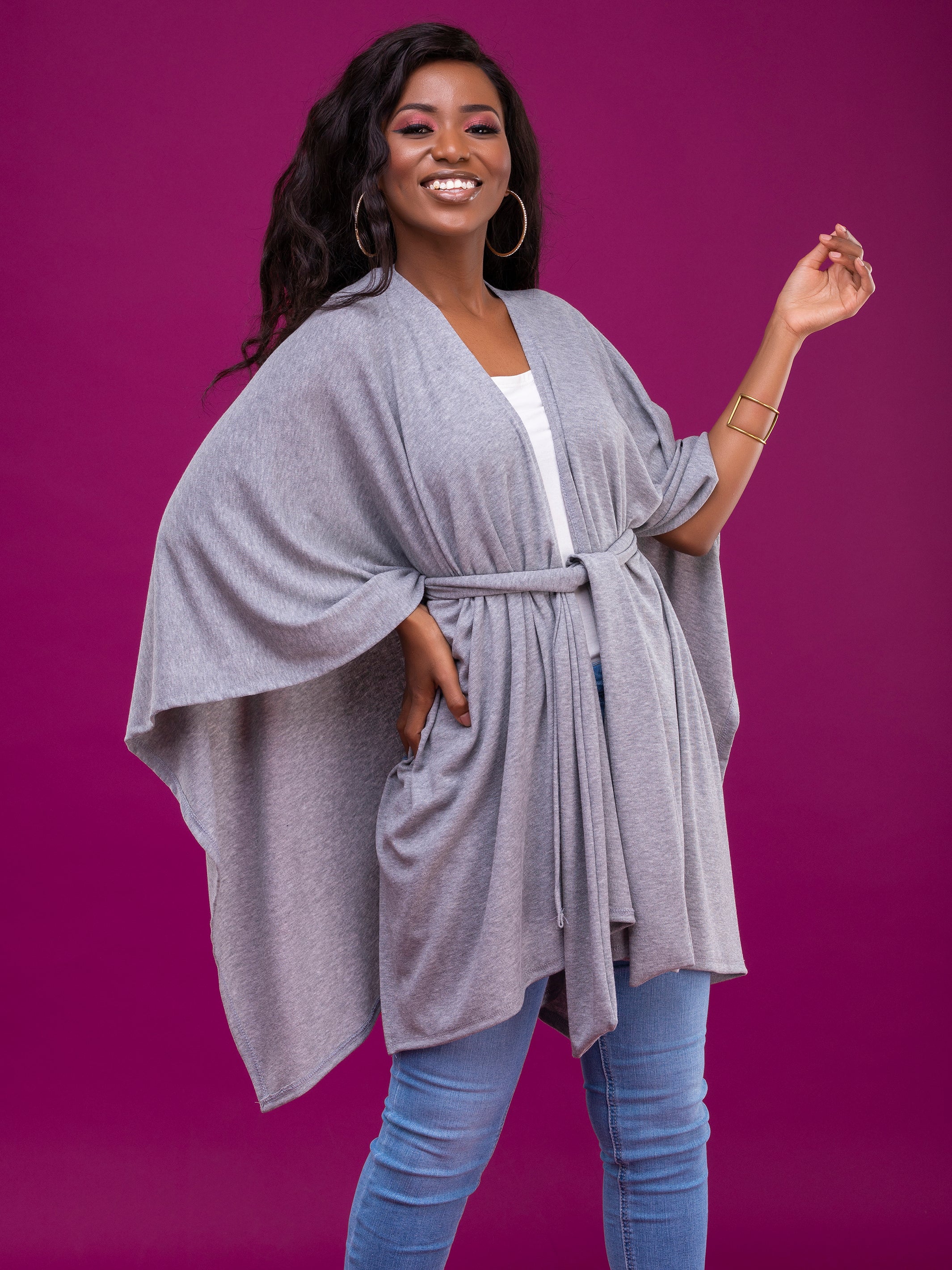 Vivo Rosie Shawl - Grey