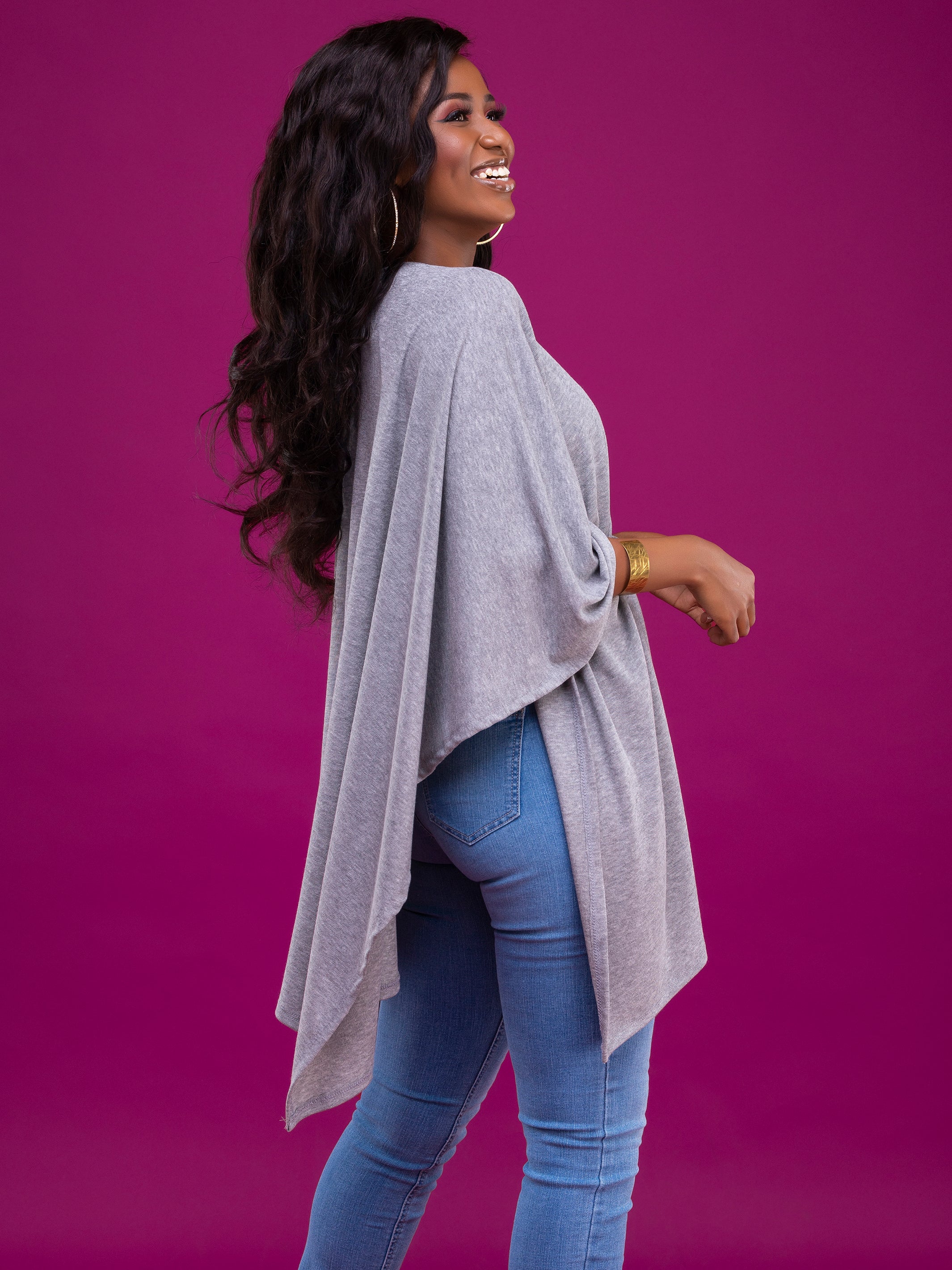 Vivo Rosie Shawl - Grey