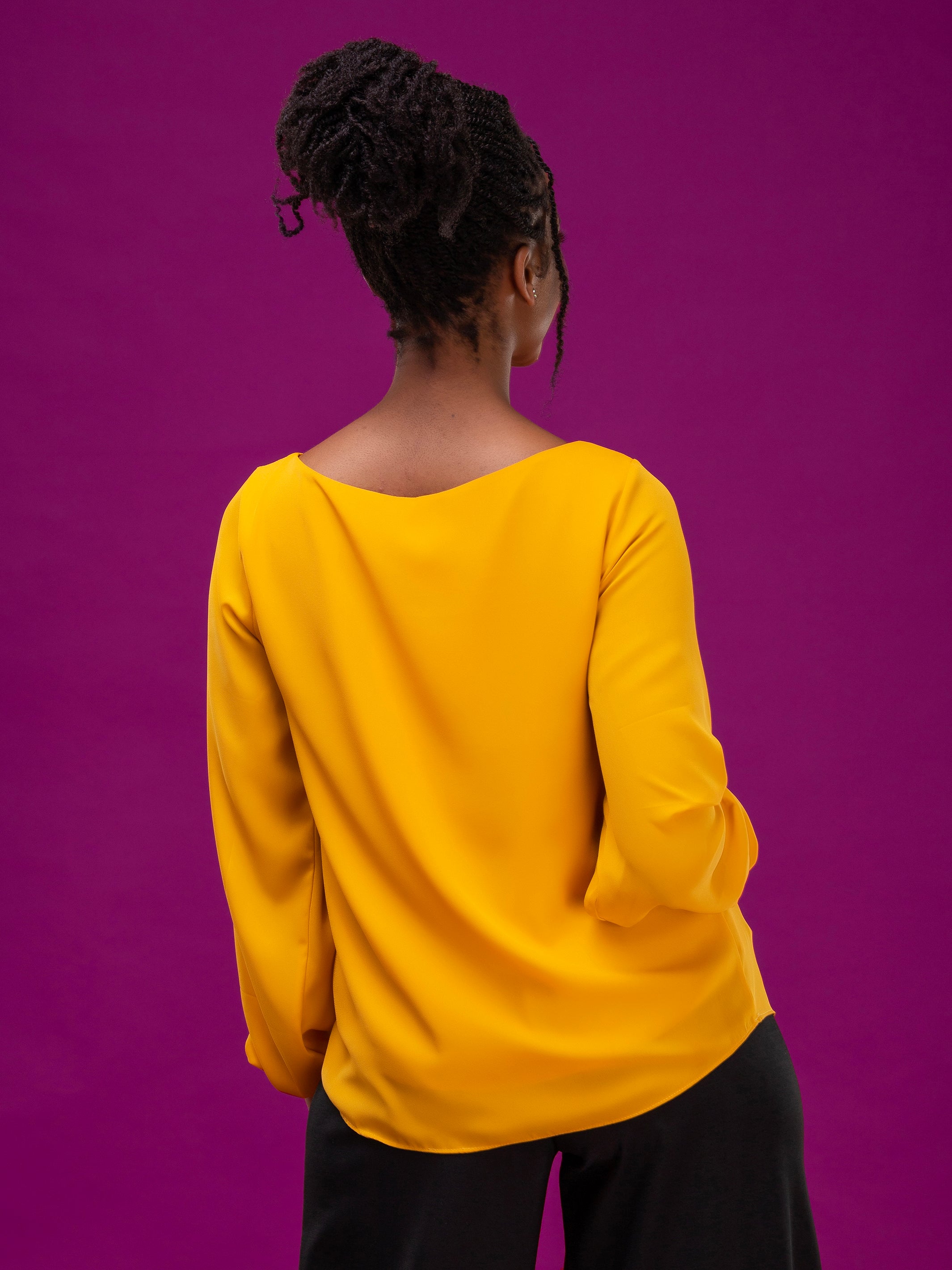 Vivo Basic Cory Top - Mustard