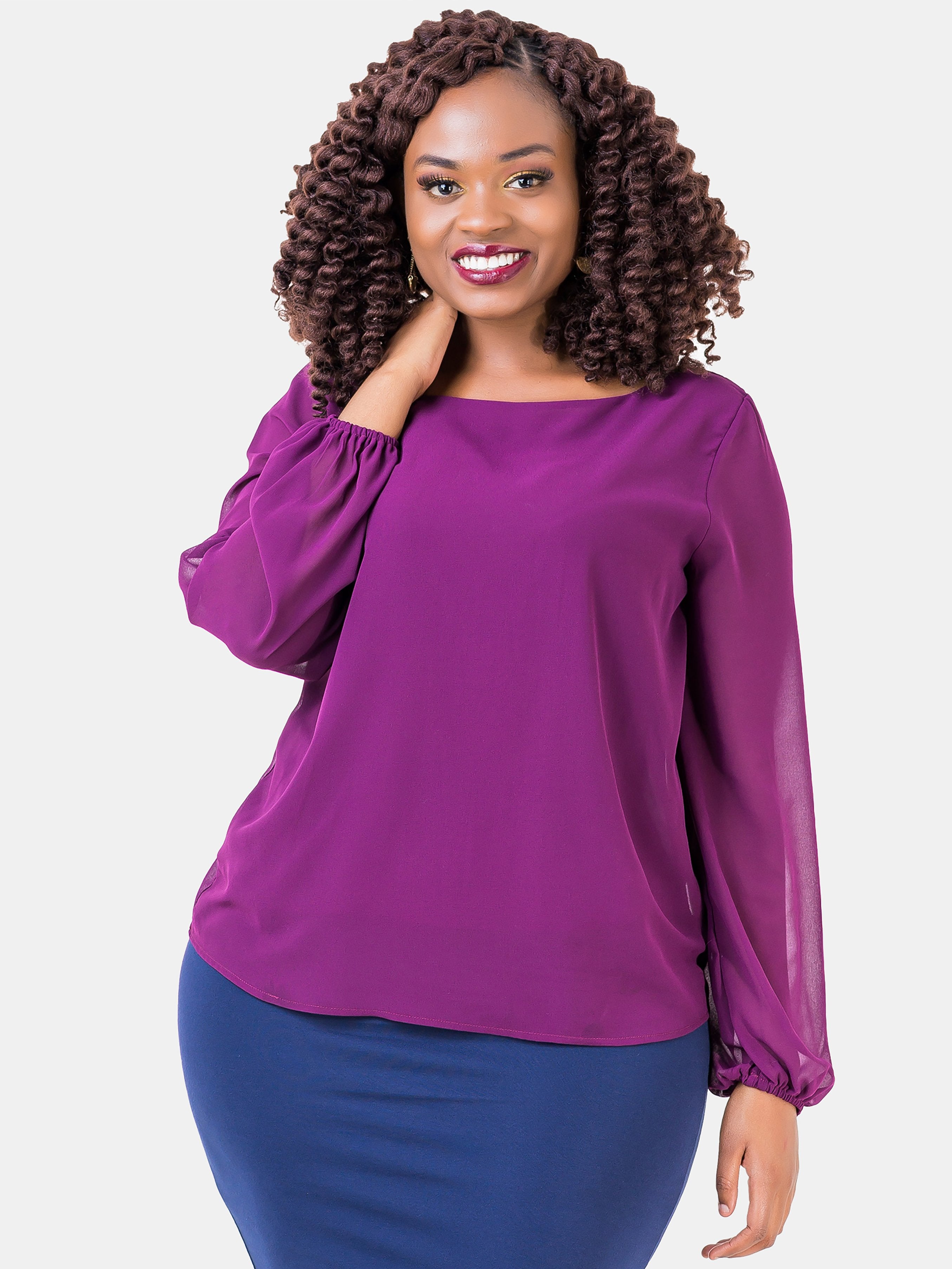 Vivo Cory Top - Purple - Shop Zetu