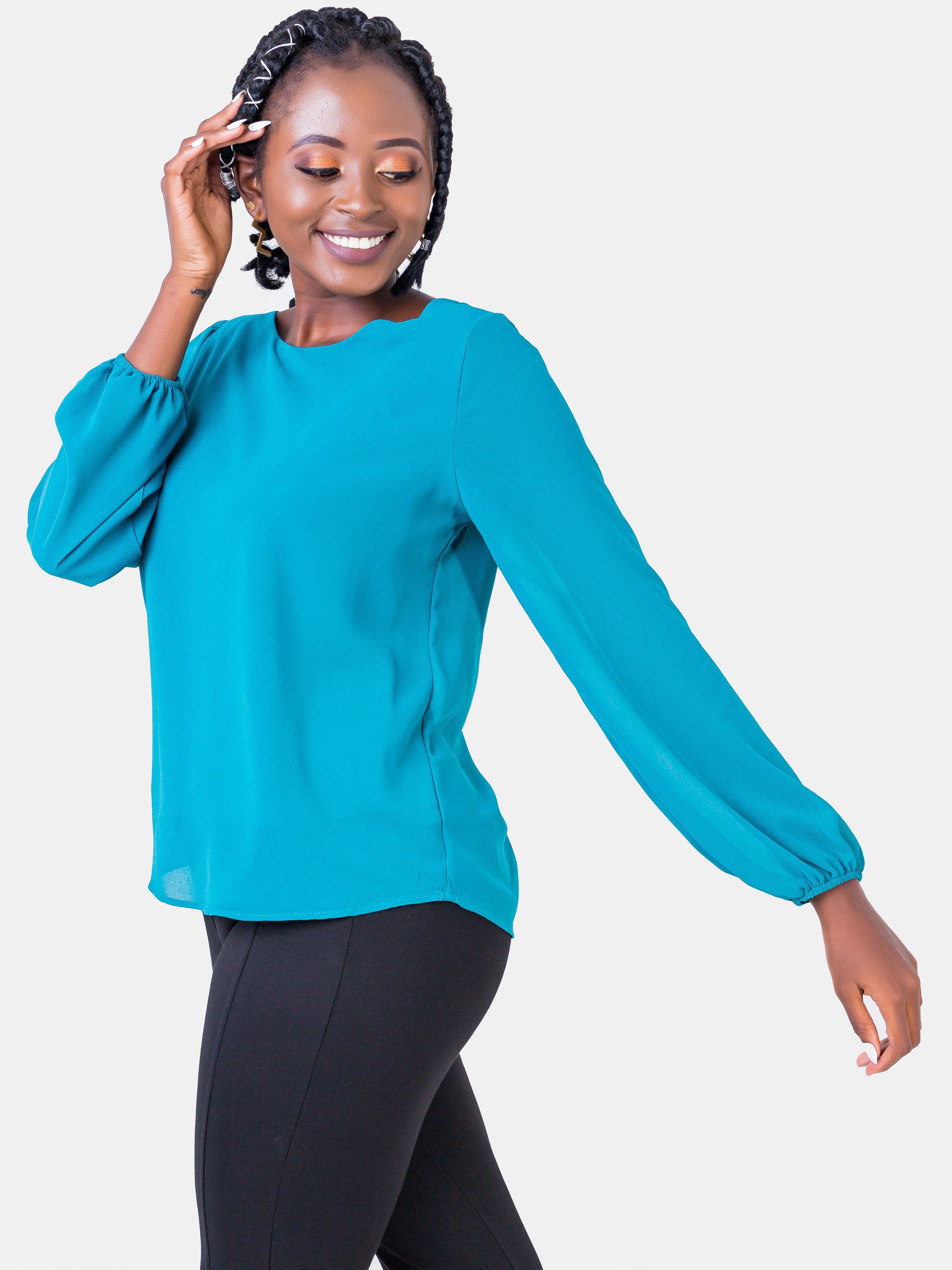 Vivo Cory Top - Teal - Shop Zetu