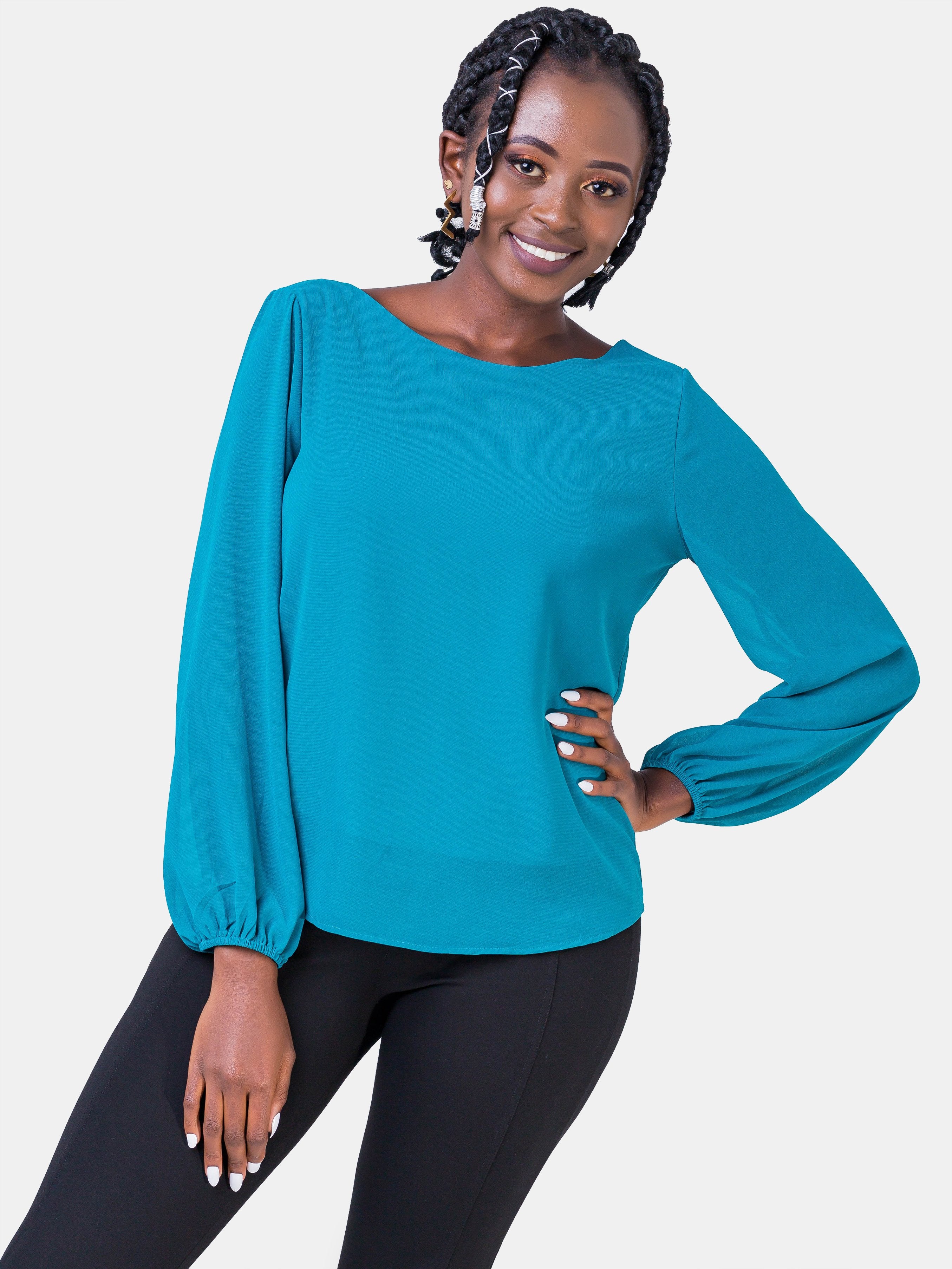 Vivo Cory Top - Teal - Shop Zetu