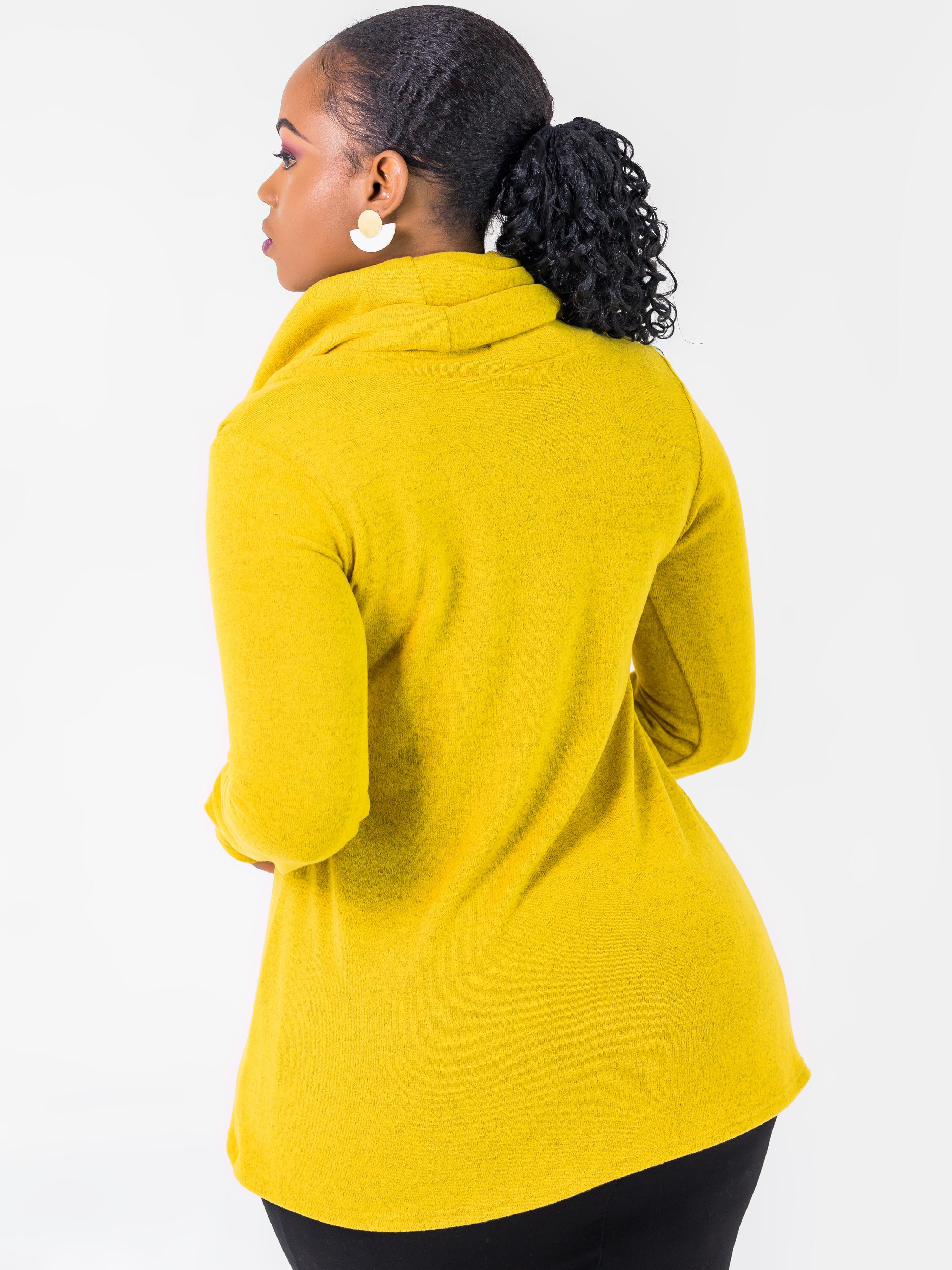 Vivo Basic Tulip Sweater - Mustard