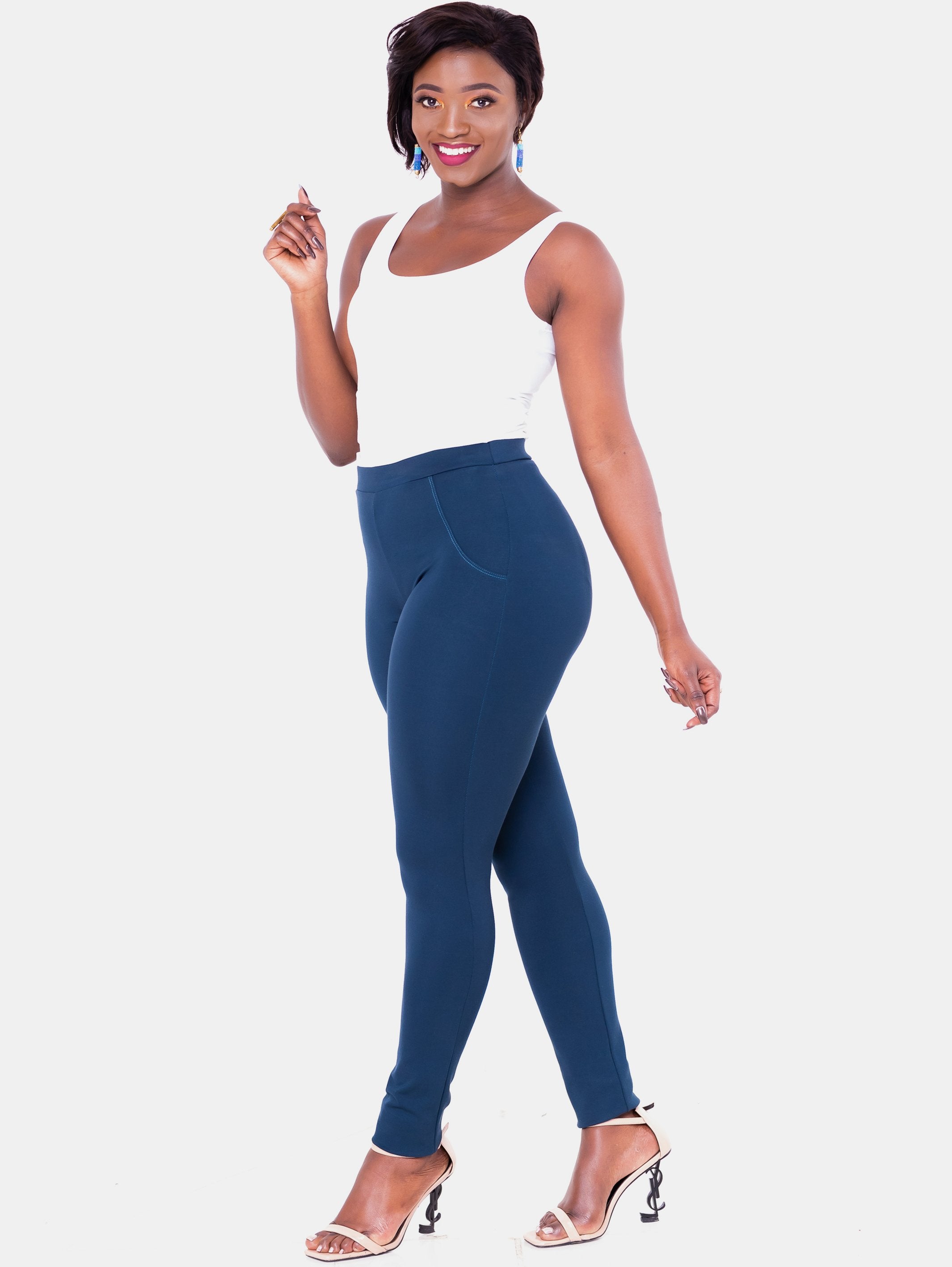 Vivo Tulia Leisure Pants - Dark Teal - Shop Zetu