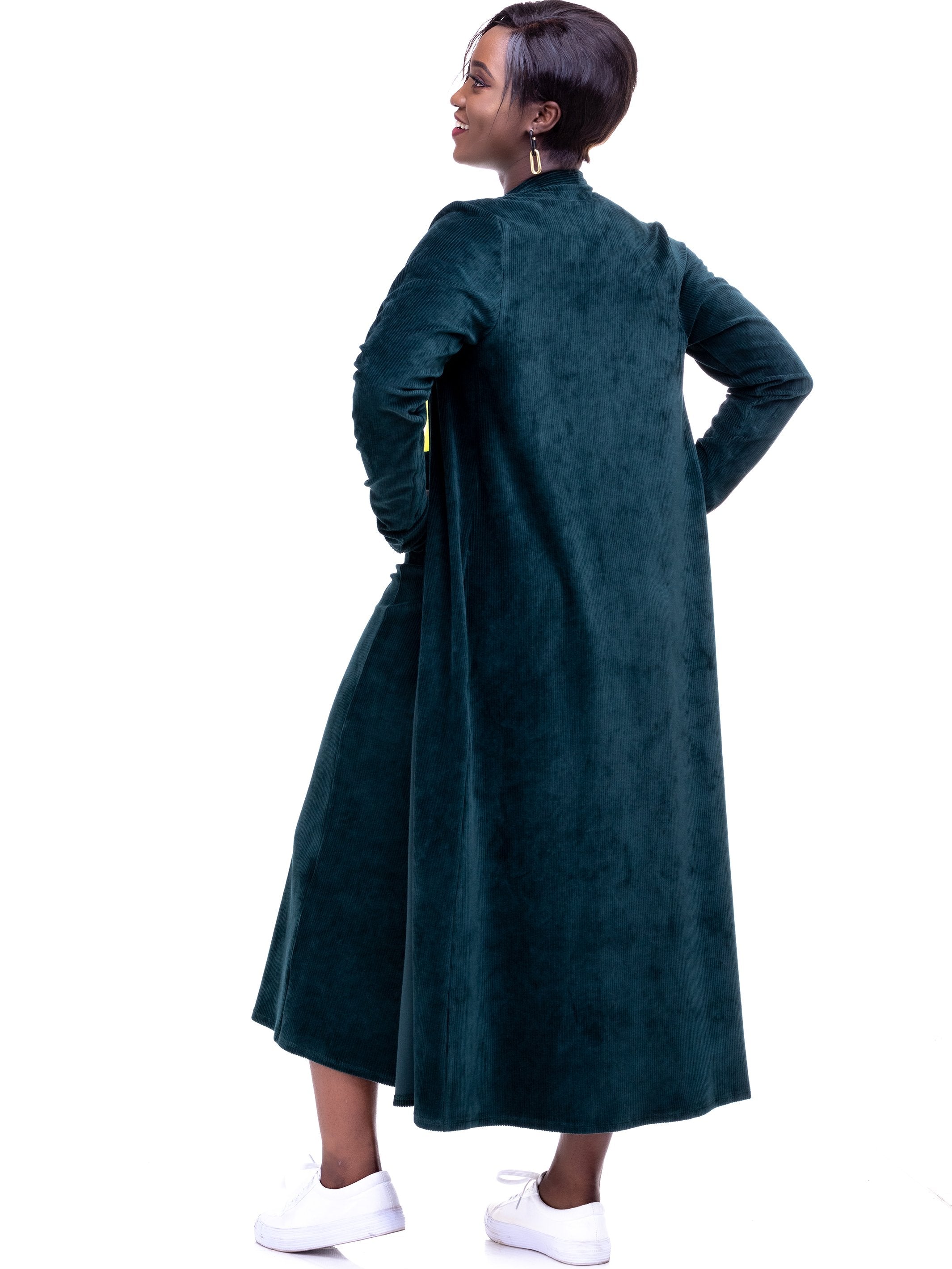 Safari Sahara Wide Leg Pants - Dark Green - Shop Zetu
