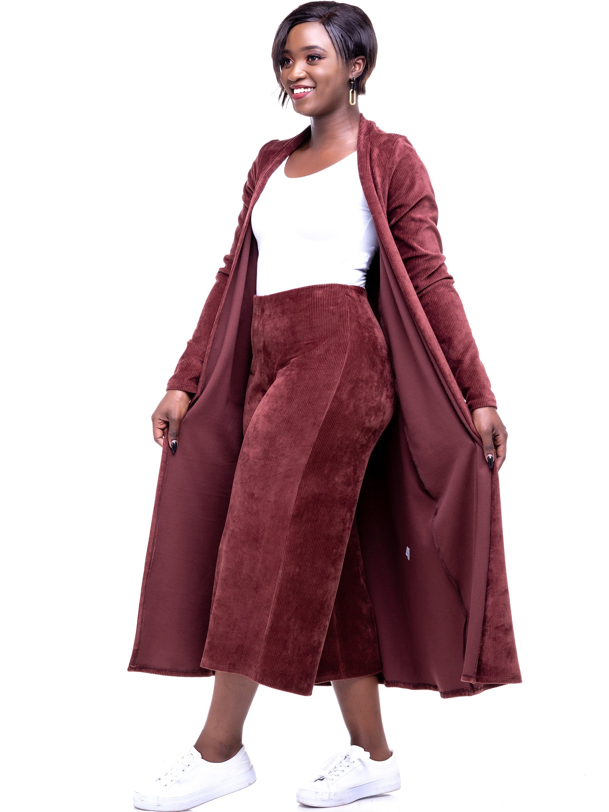 Safari Sahara Wide Leg Pants - Rust - Shop Zetu