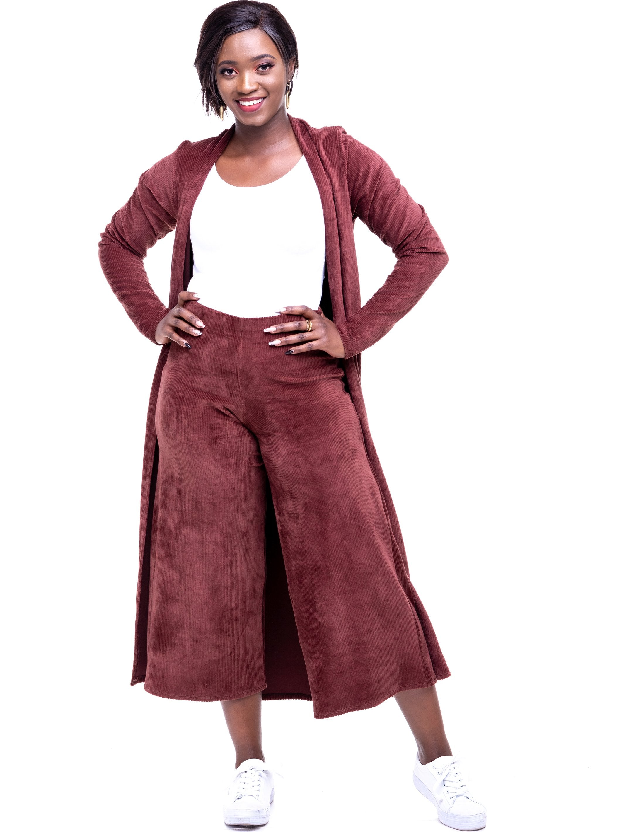 Safari Sahara Wide Leg Pants - Rust