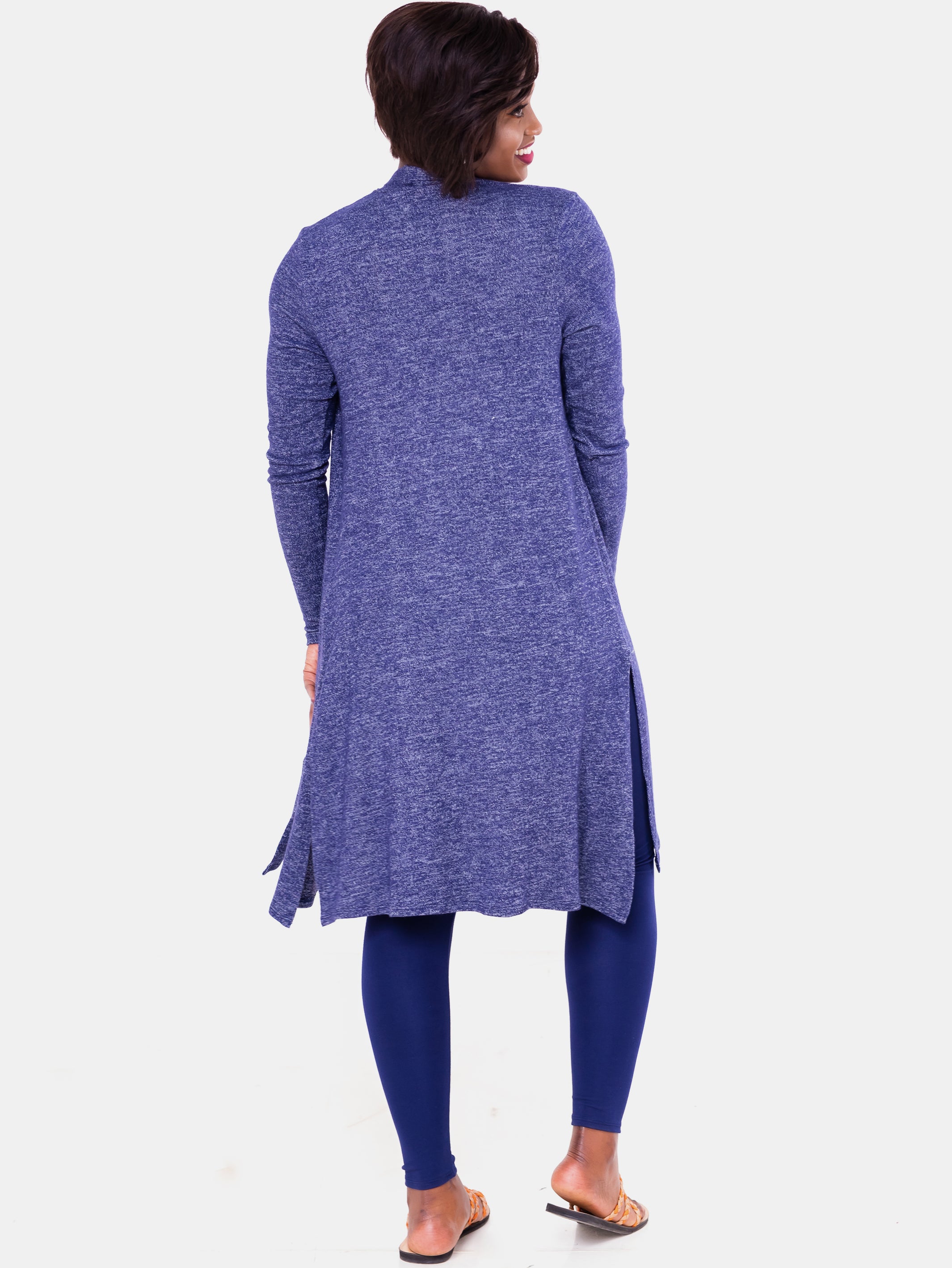 Vivo Basic Sweater Waterfall - Navy Blue