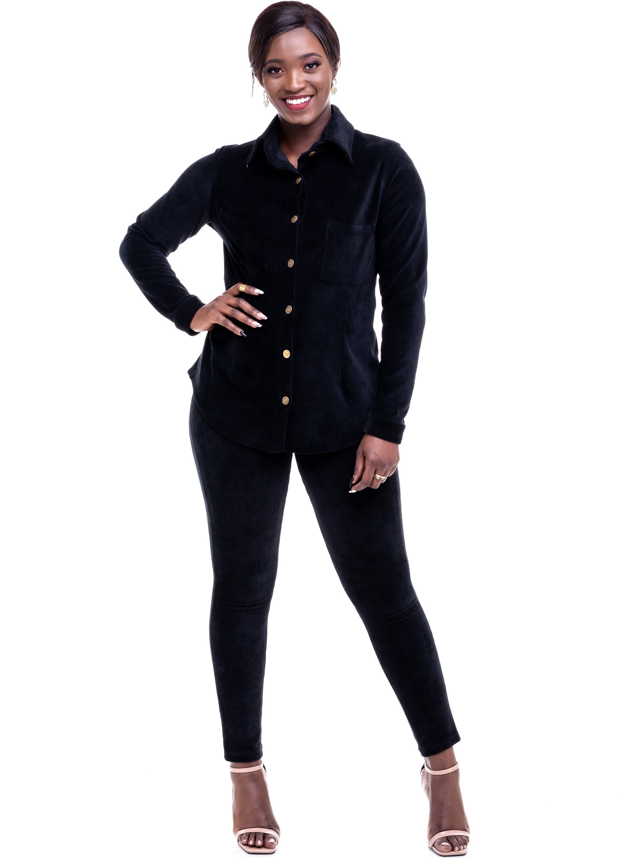 Safari Sahara Shirt Top - Black - Shop Zetu