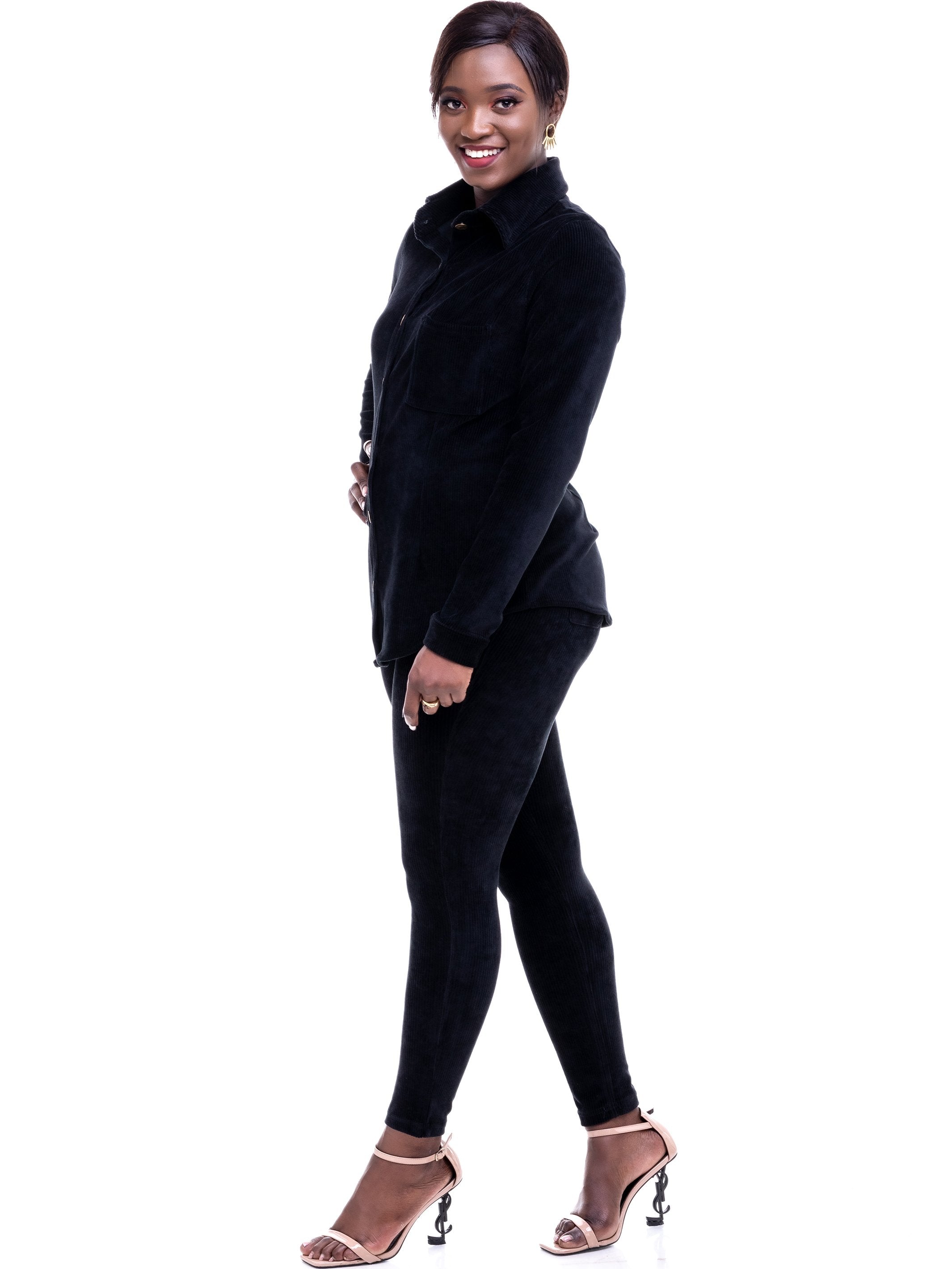 Safari Sahara Shirt Top - Black - Shop Zetu