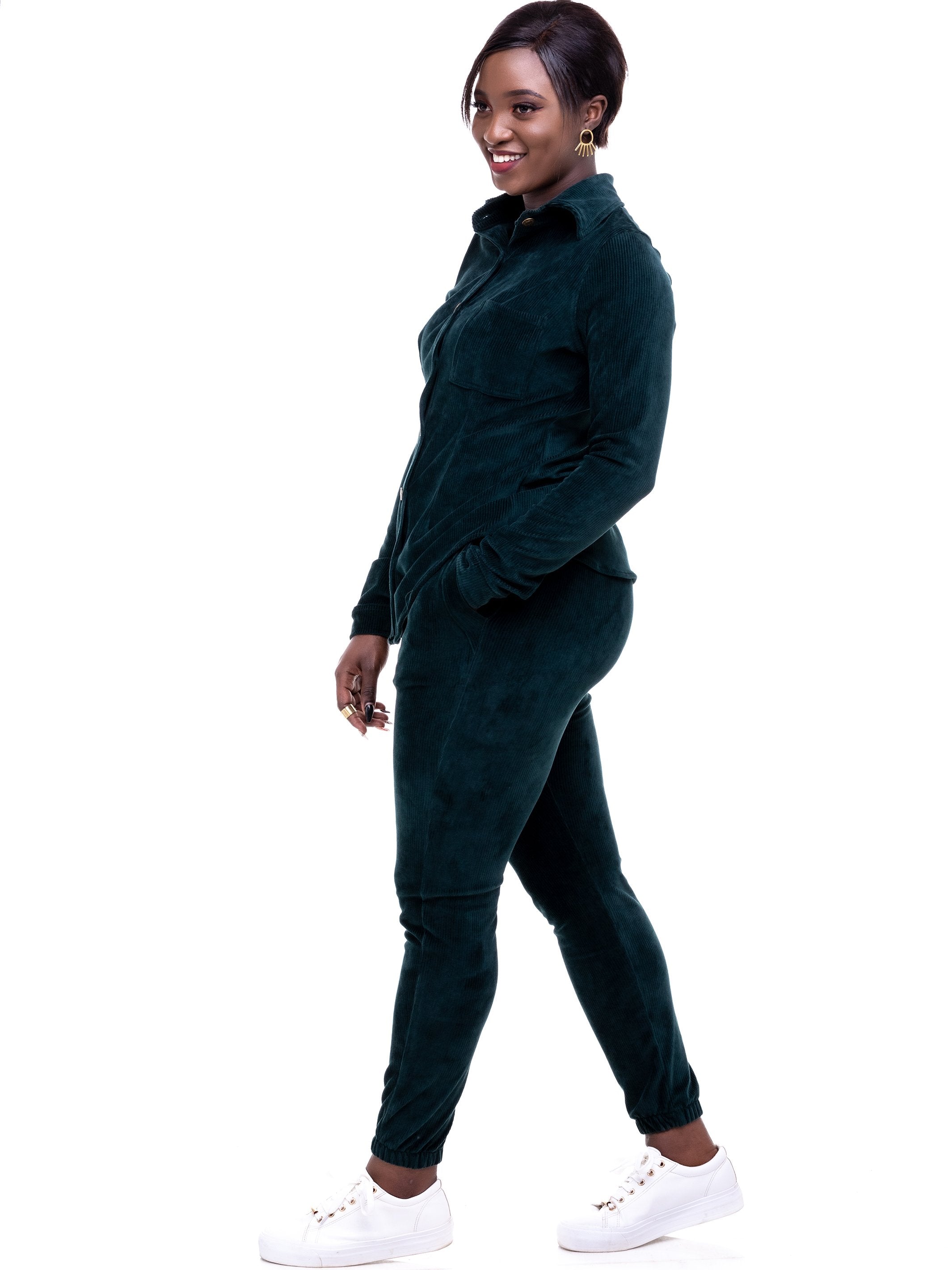 Safari Sahara Shirt Top - Dark Green - Shop Zetu