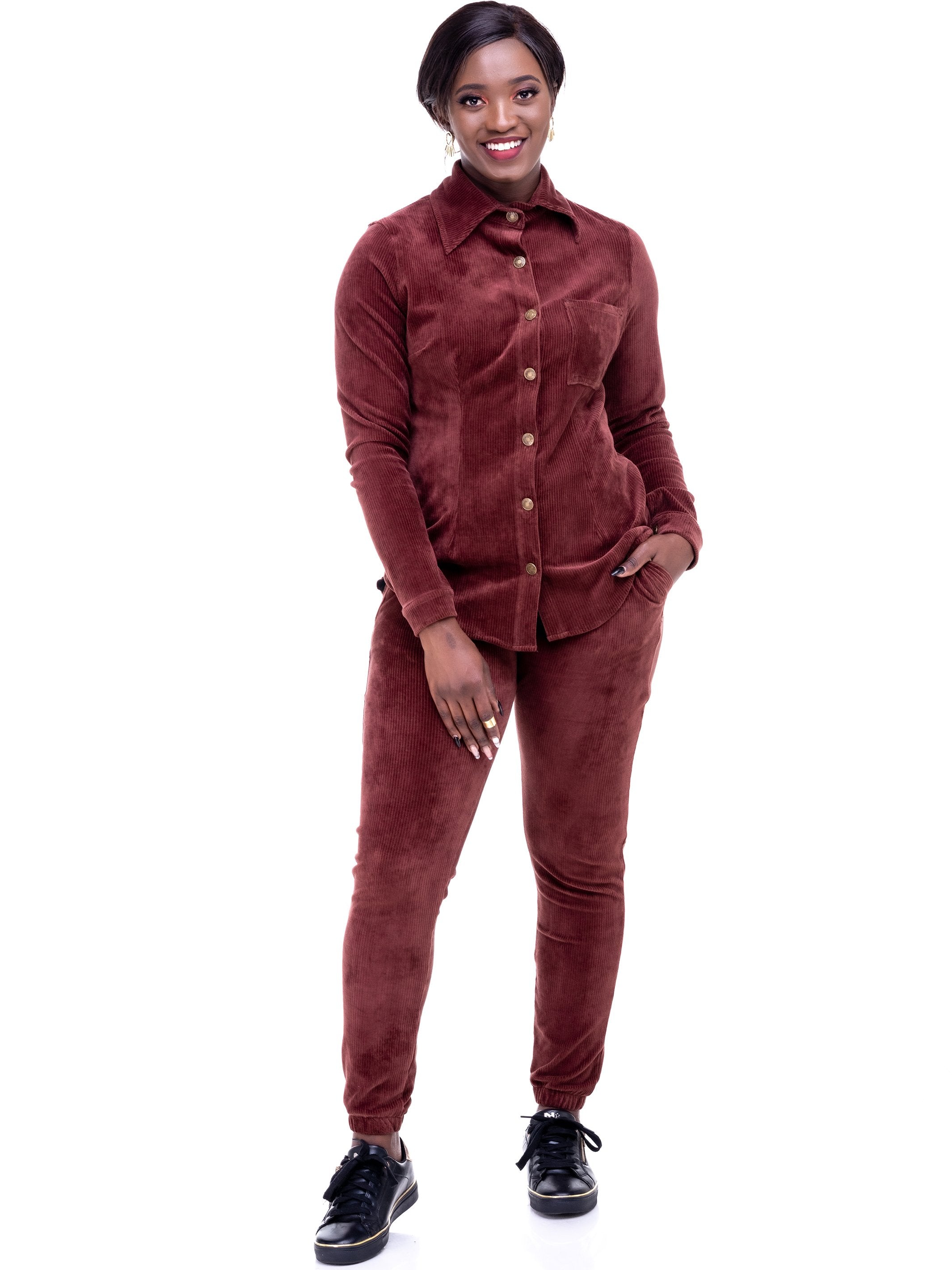 Safari Sahara Shirt Top - Rust - Shop Zetu