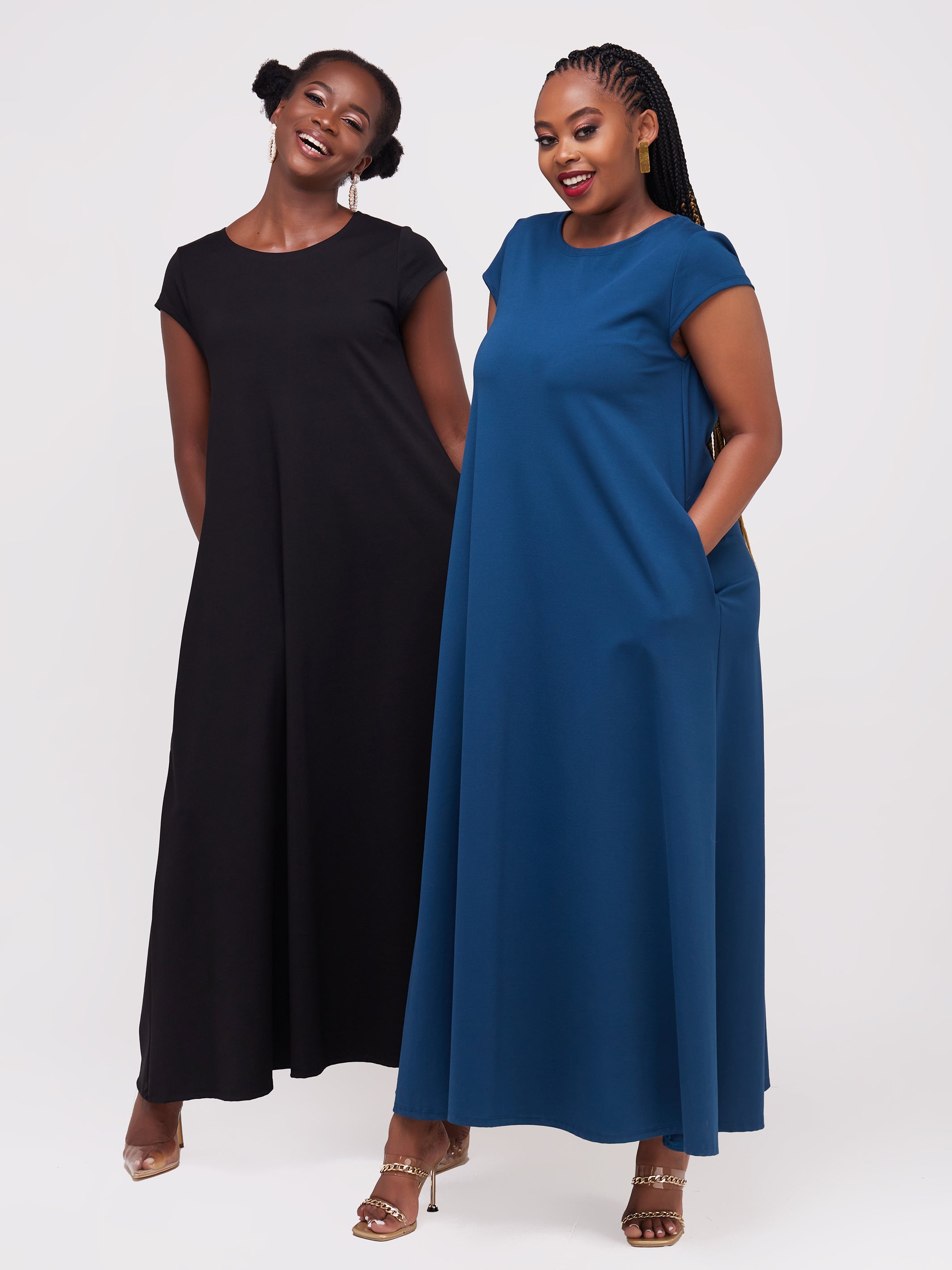 Vivo Basic Kena Tent Maxi Dress - Dark Teal