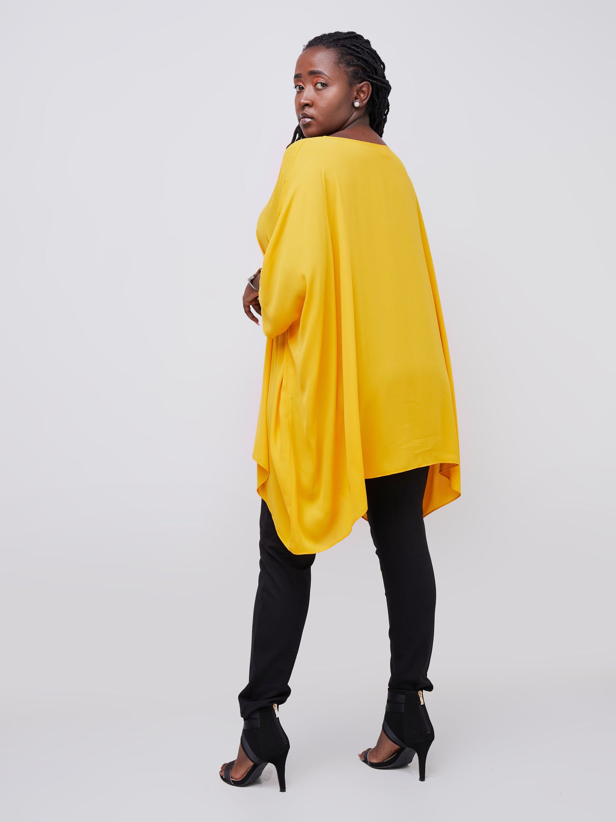 Vivo Basic Liv Chiffon Top - Mustard