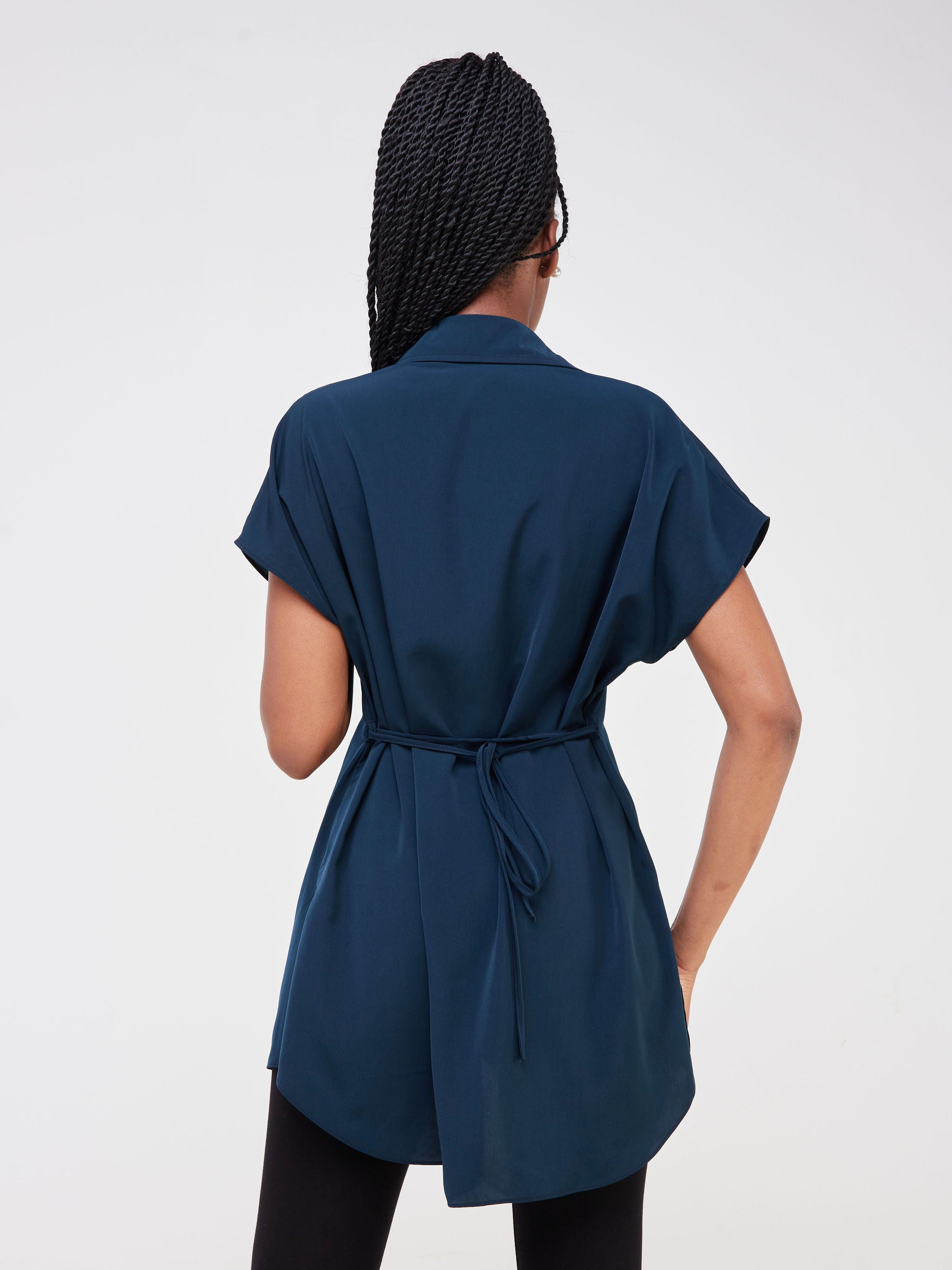 Vivo Dali Drop Shoulder Tunic Shirt - Dark Teal