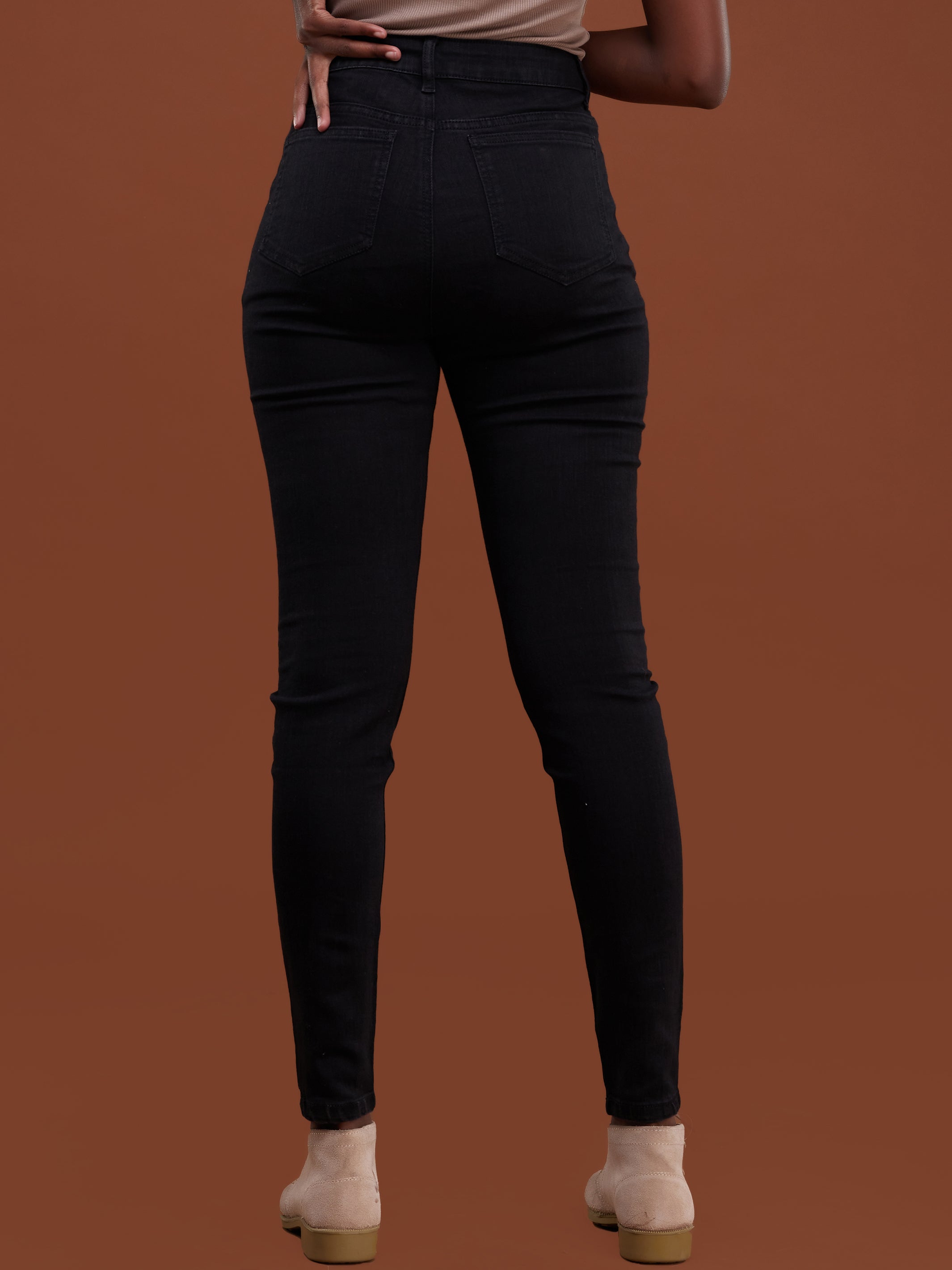 Safari Ladies Skinny Jeans - Black